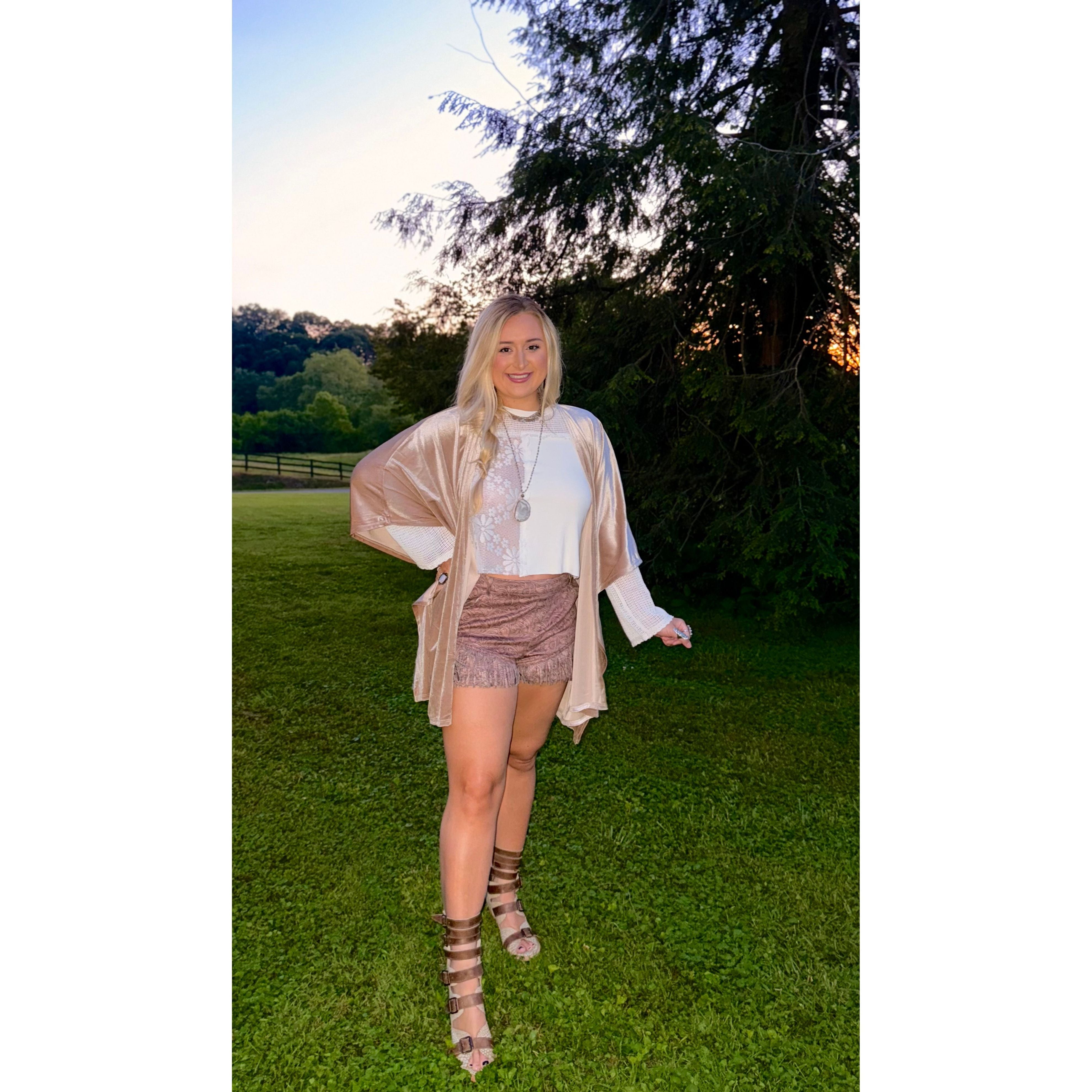 POL: White Lace Magic Boho Top