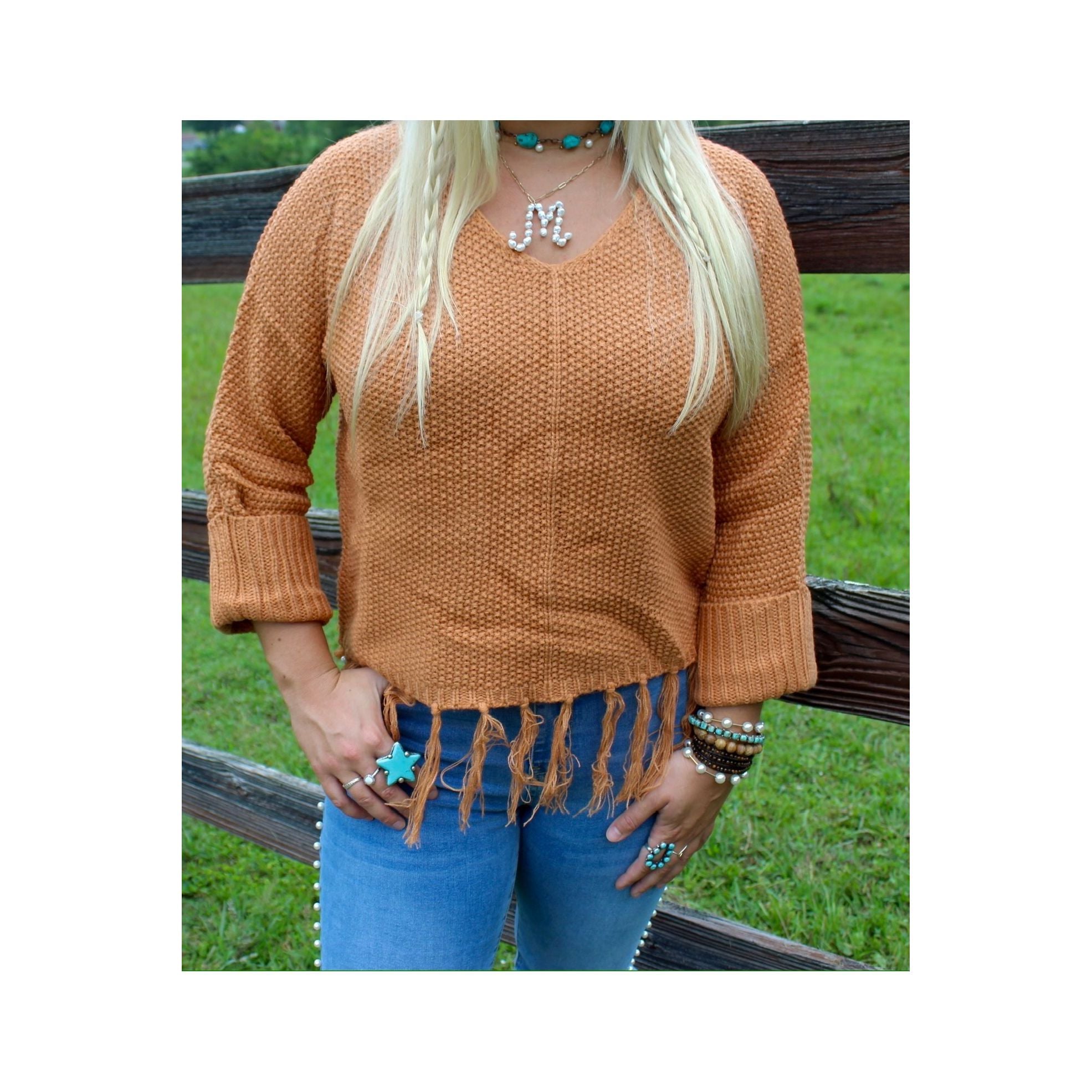 Tasseled Knit Sweater