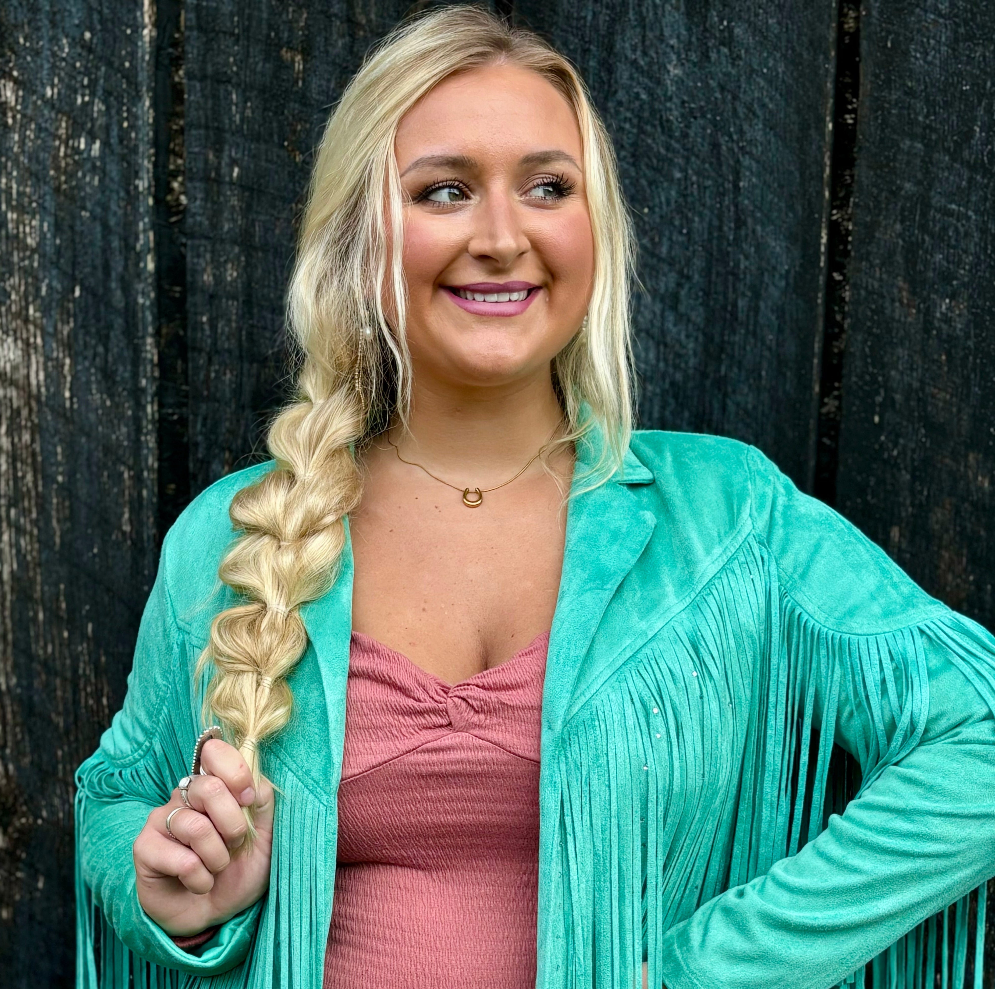 Shimmer Shine Turquoise Jacket