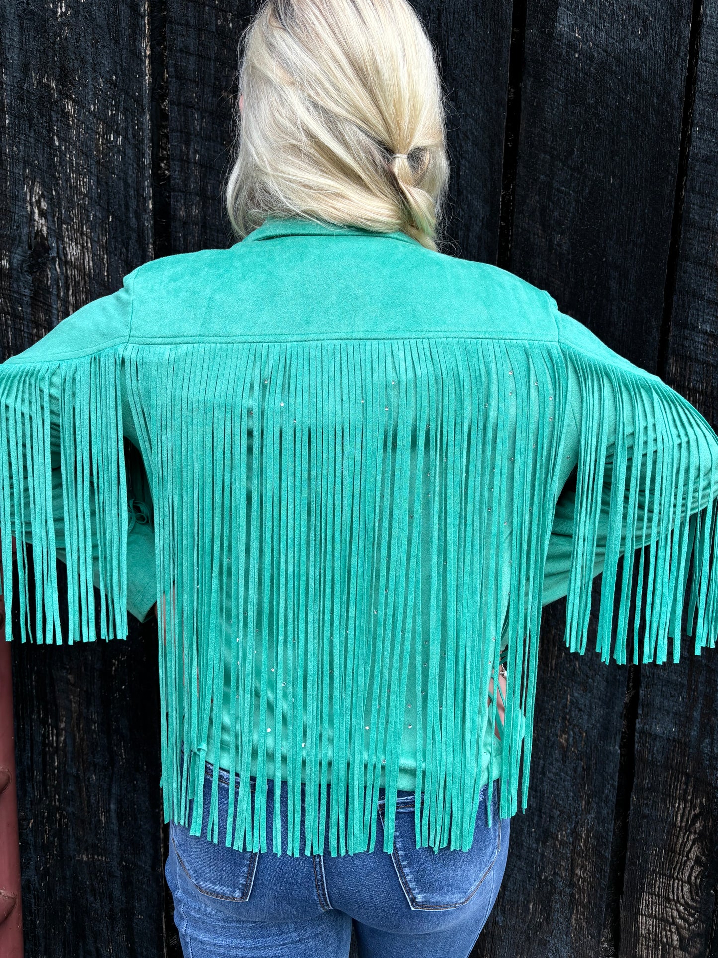 Shimmer Shine Turquoise Jacket