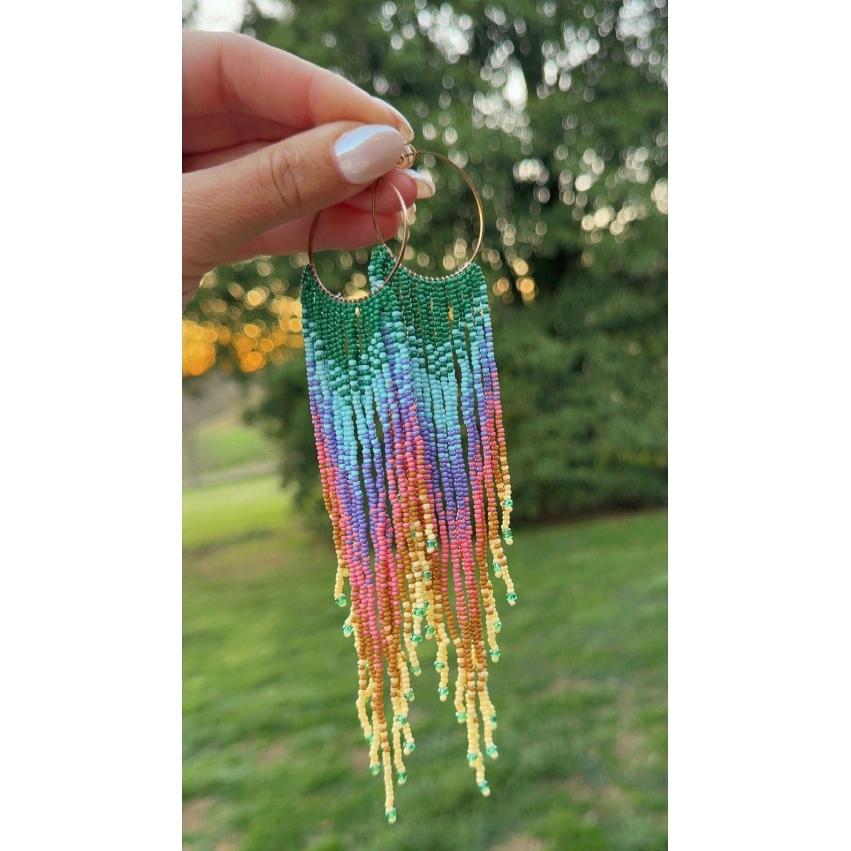 Colorful Beaded Earrings