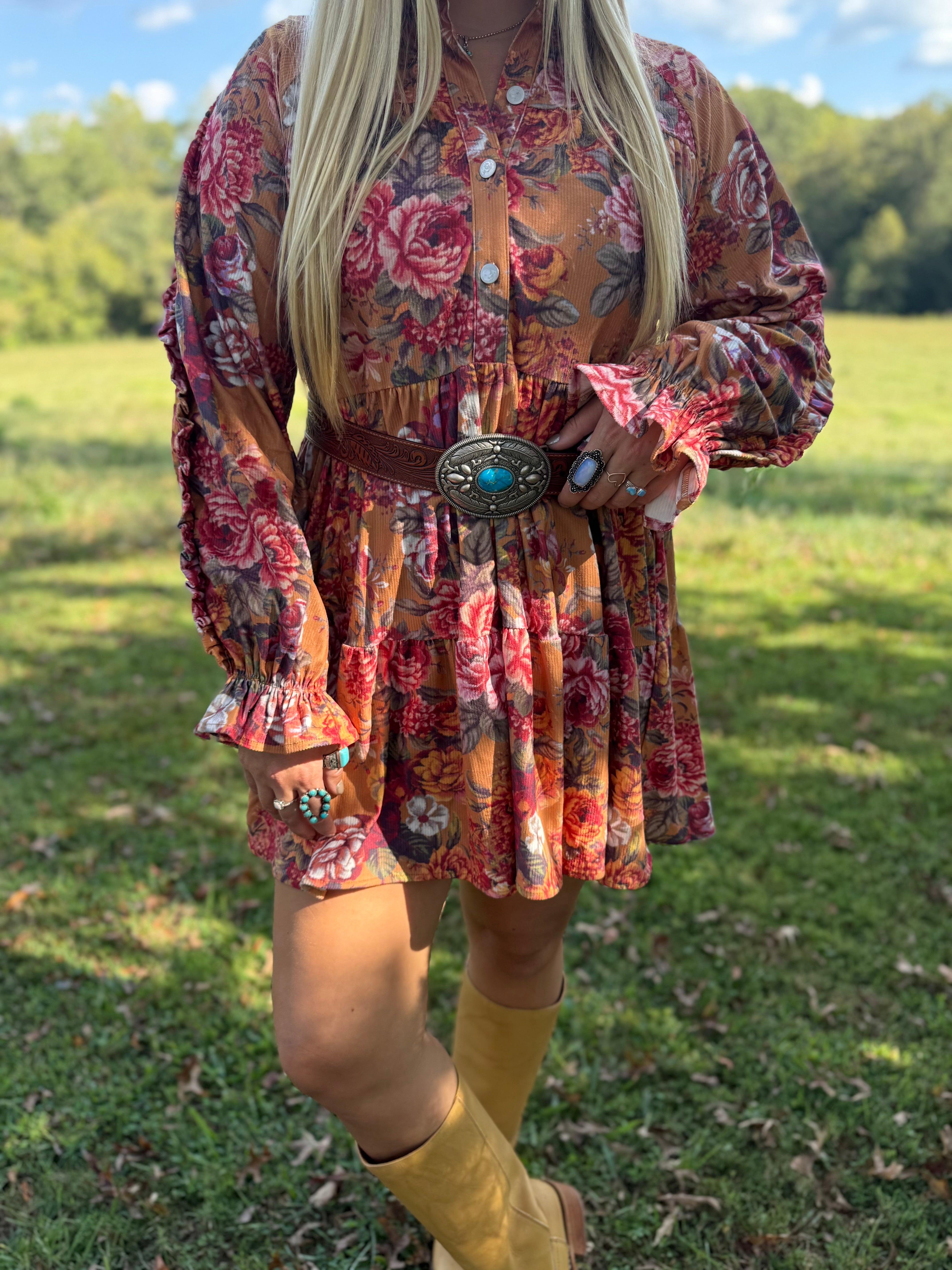 Sunday Morning Floral Dress