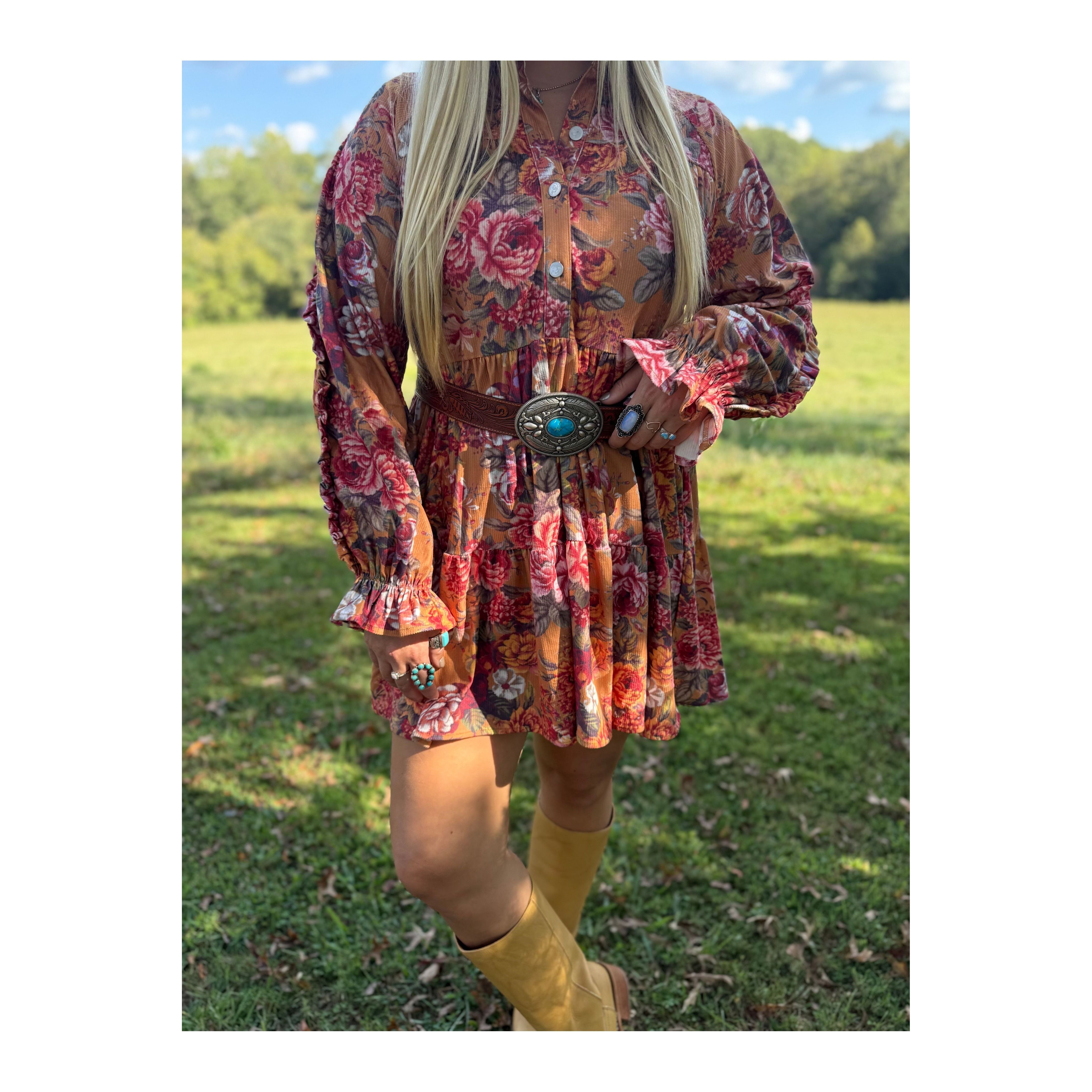 Sunday Morning Floral Dress