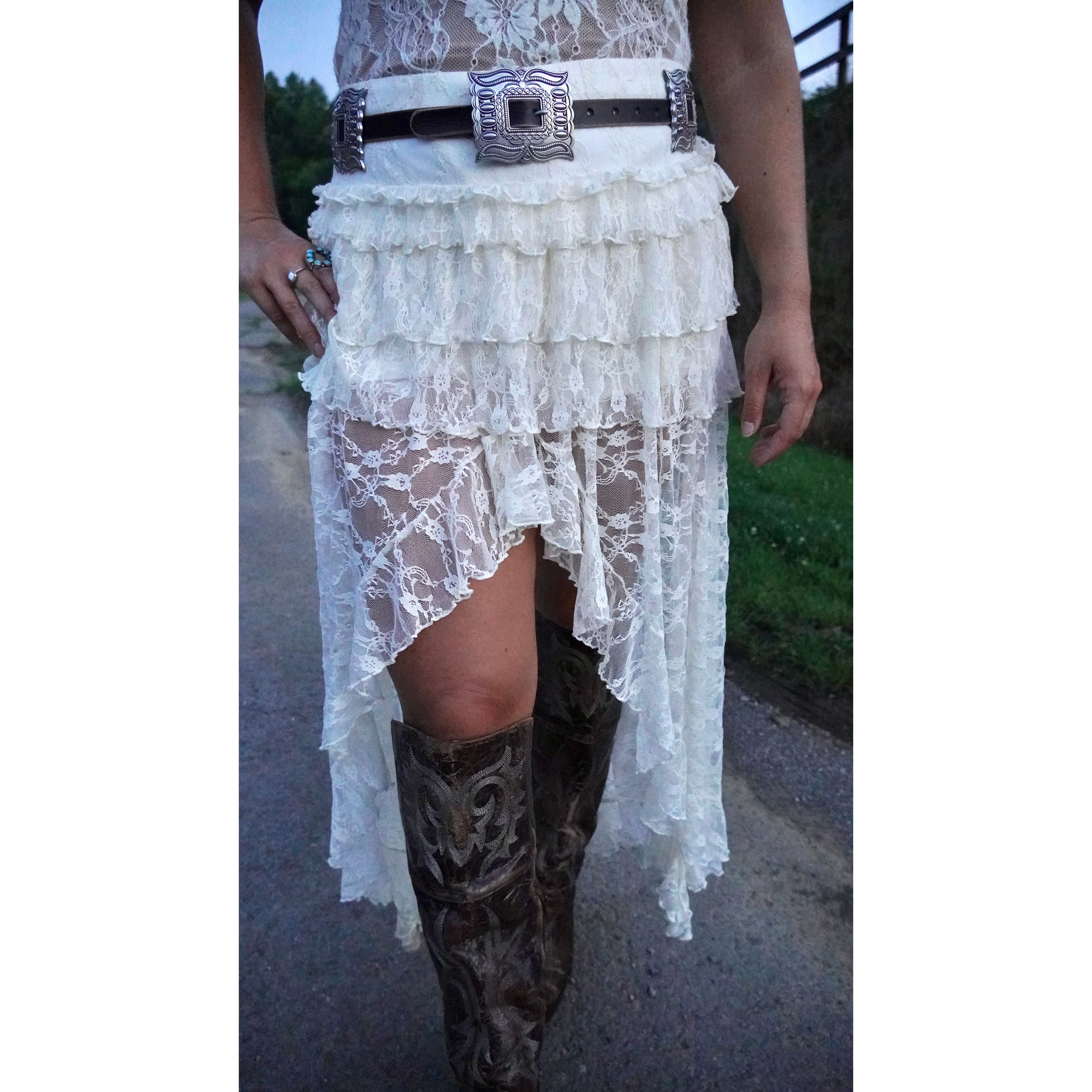 Black Square Concho Statement Belt