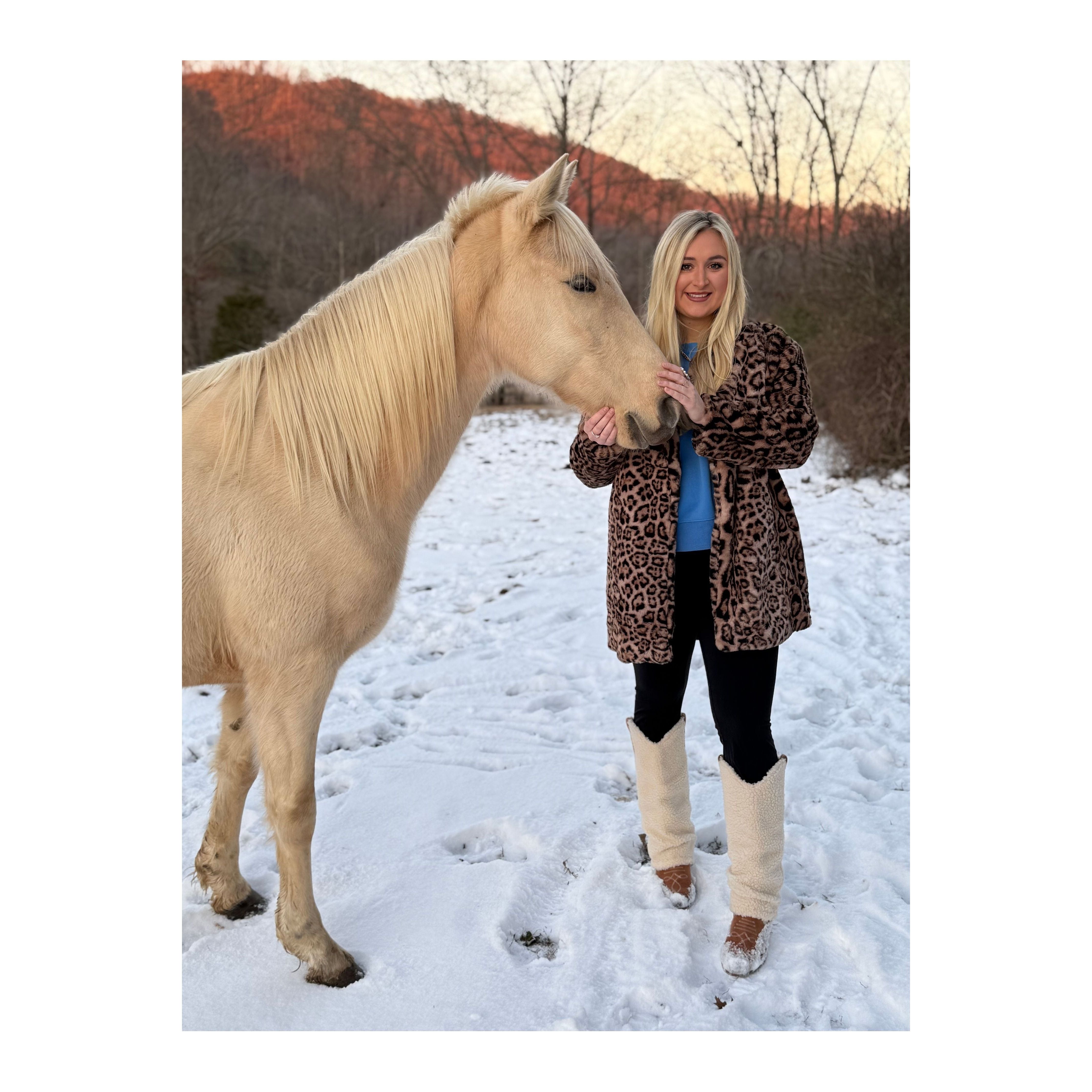 Cheetah Faux Fur Jacket