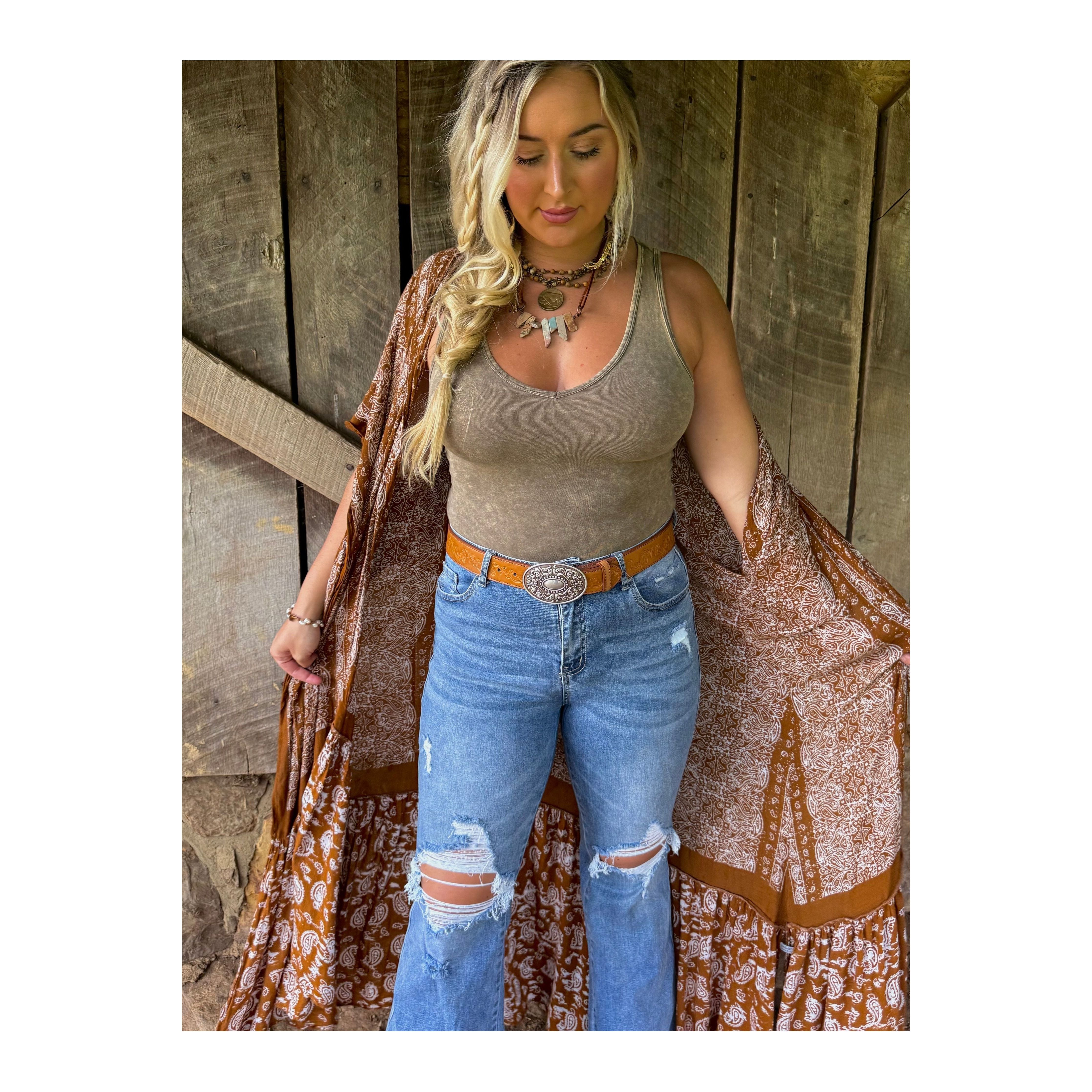 Zenana Olive Washed Bodysuit