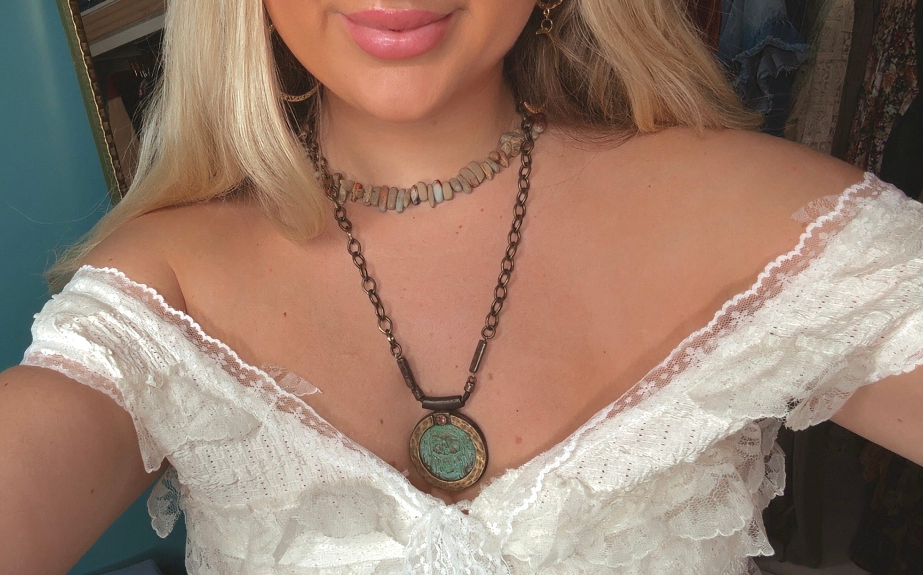 Aqua Terra Stone Choker Necklace