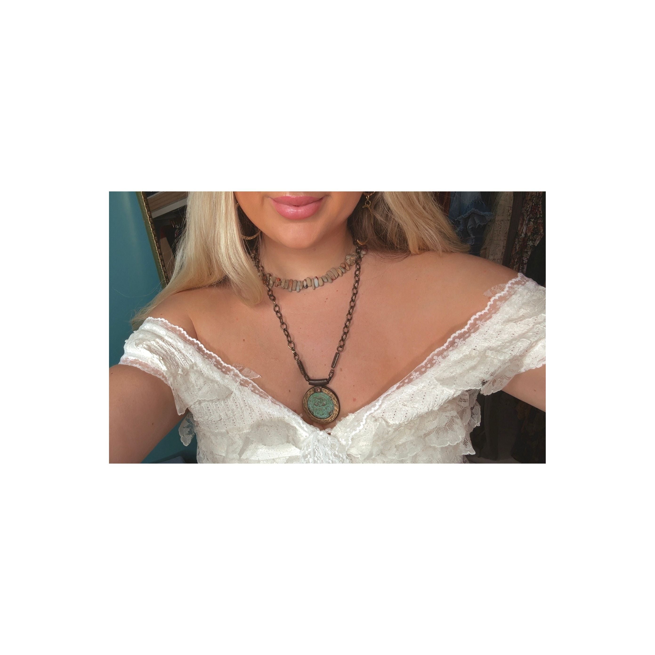Aqua Terra Stone Choker Necklace