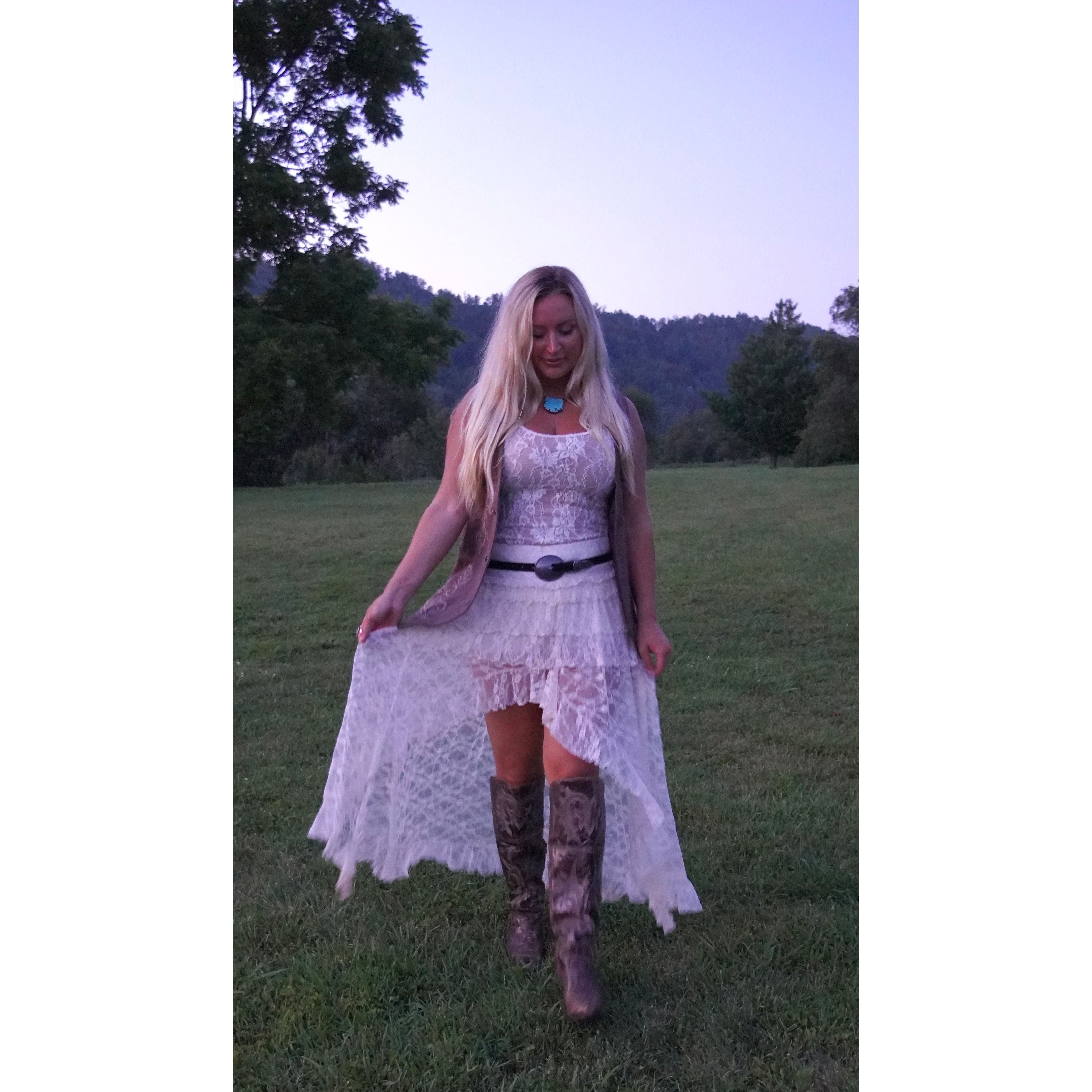 Black Suede Western Buckle Belt