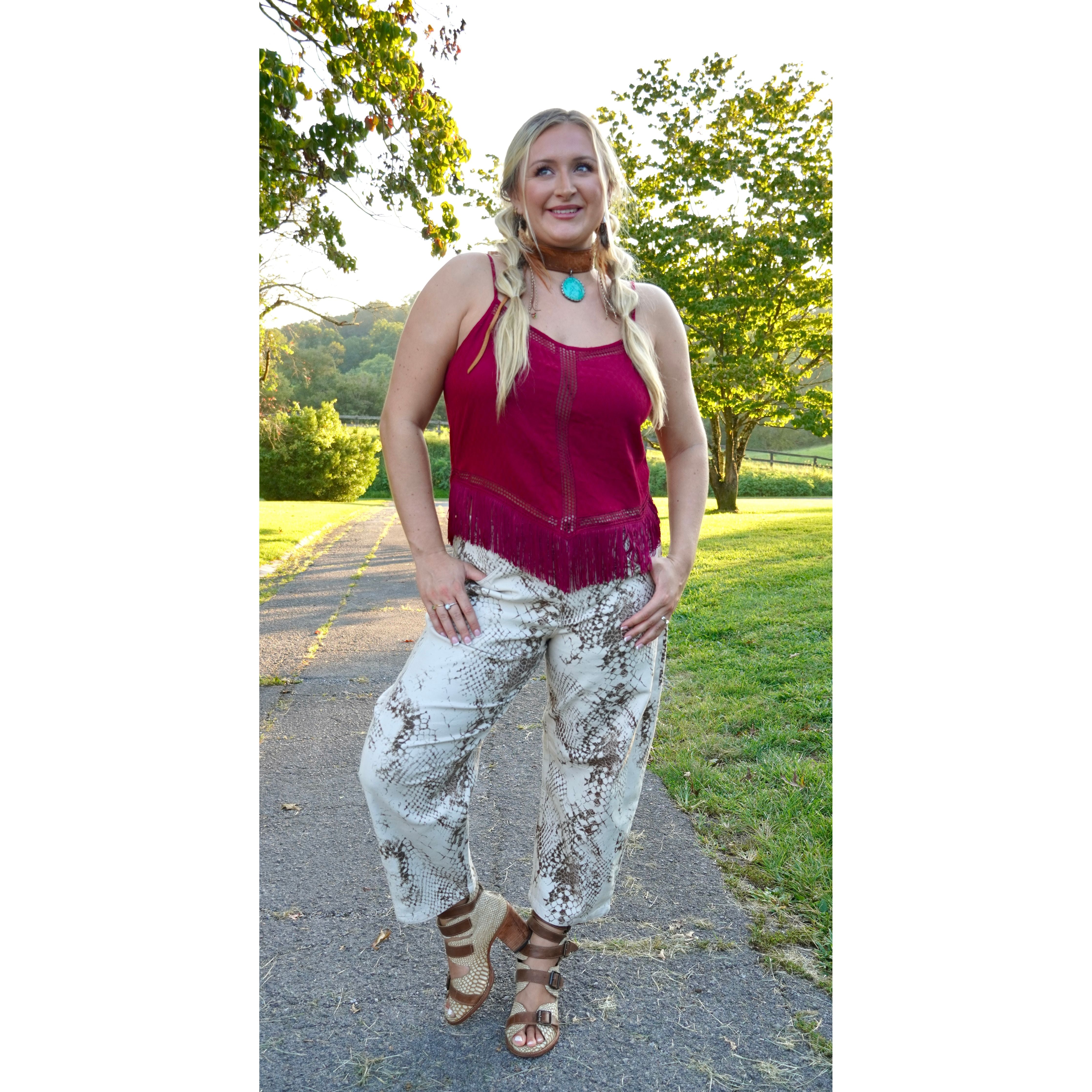 Python Print Wide leg pants
