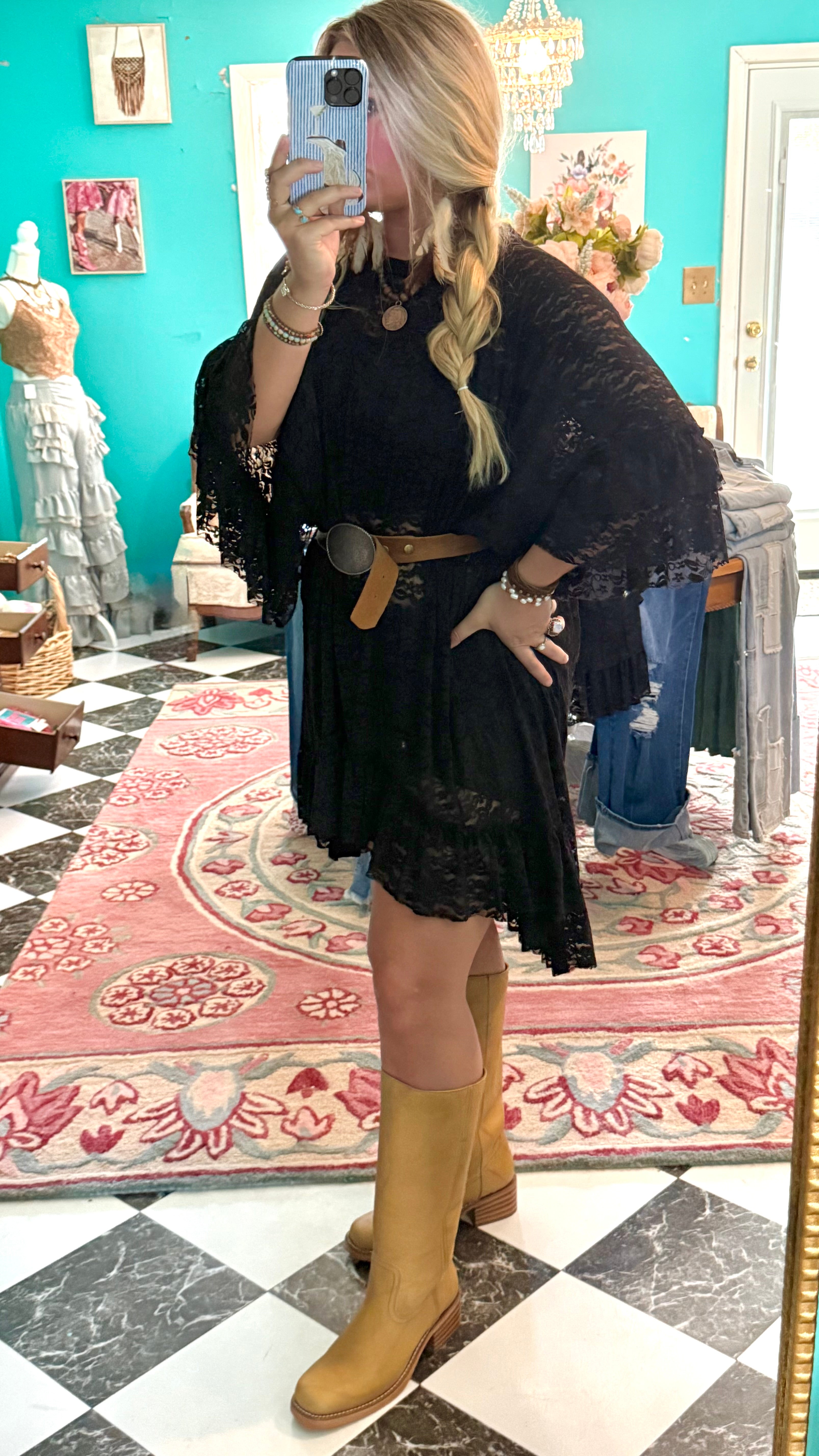 Wild At Heart Black Lace Top