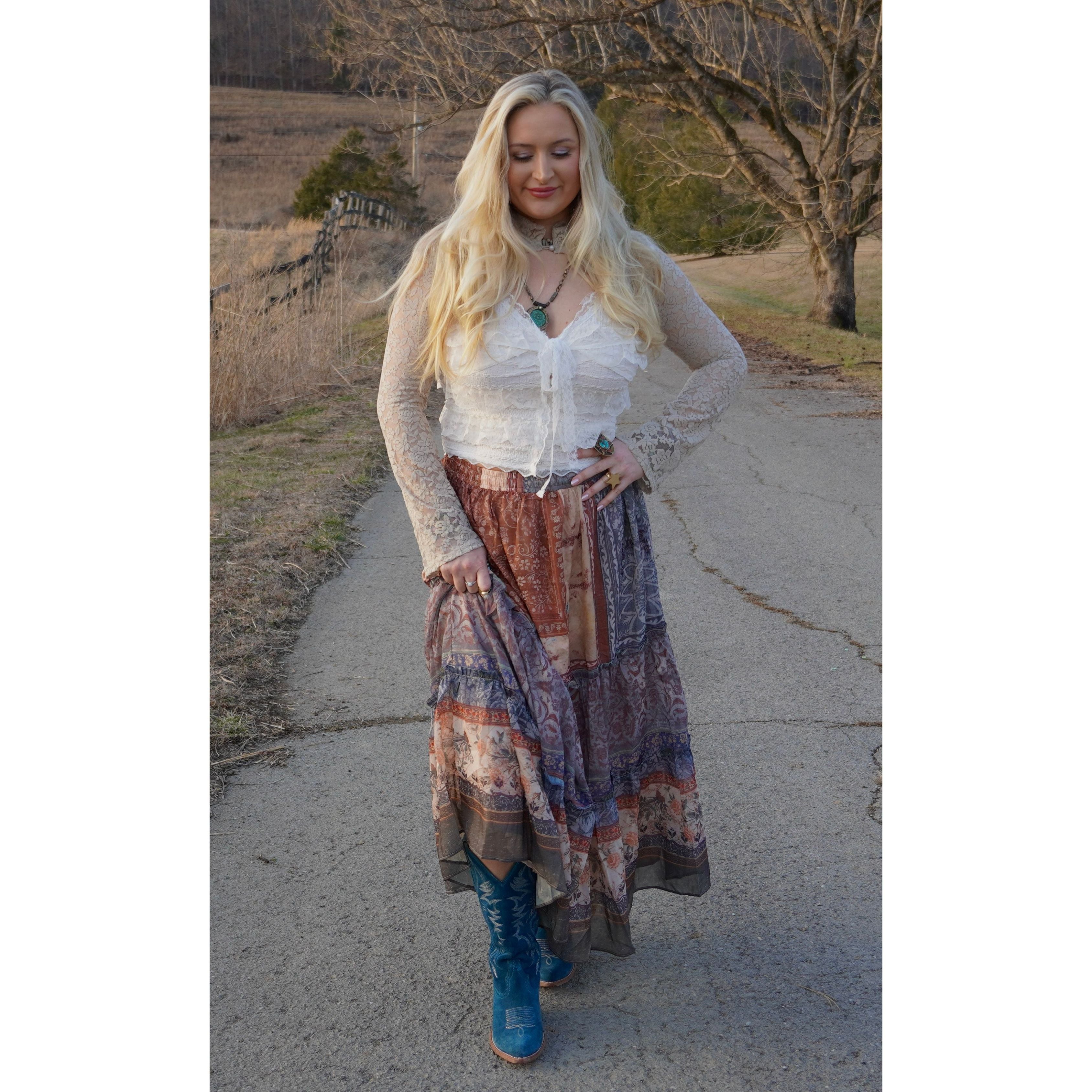 Lace Statement Sleeve Top