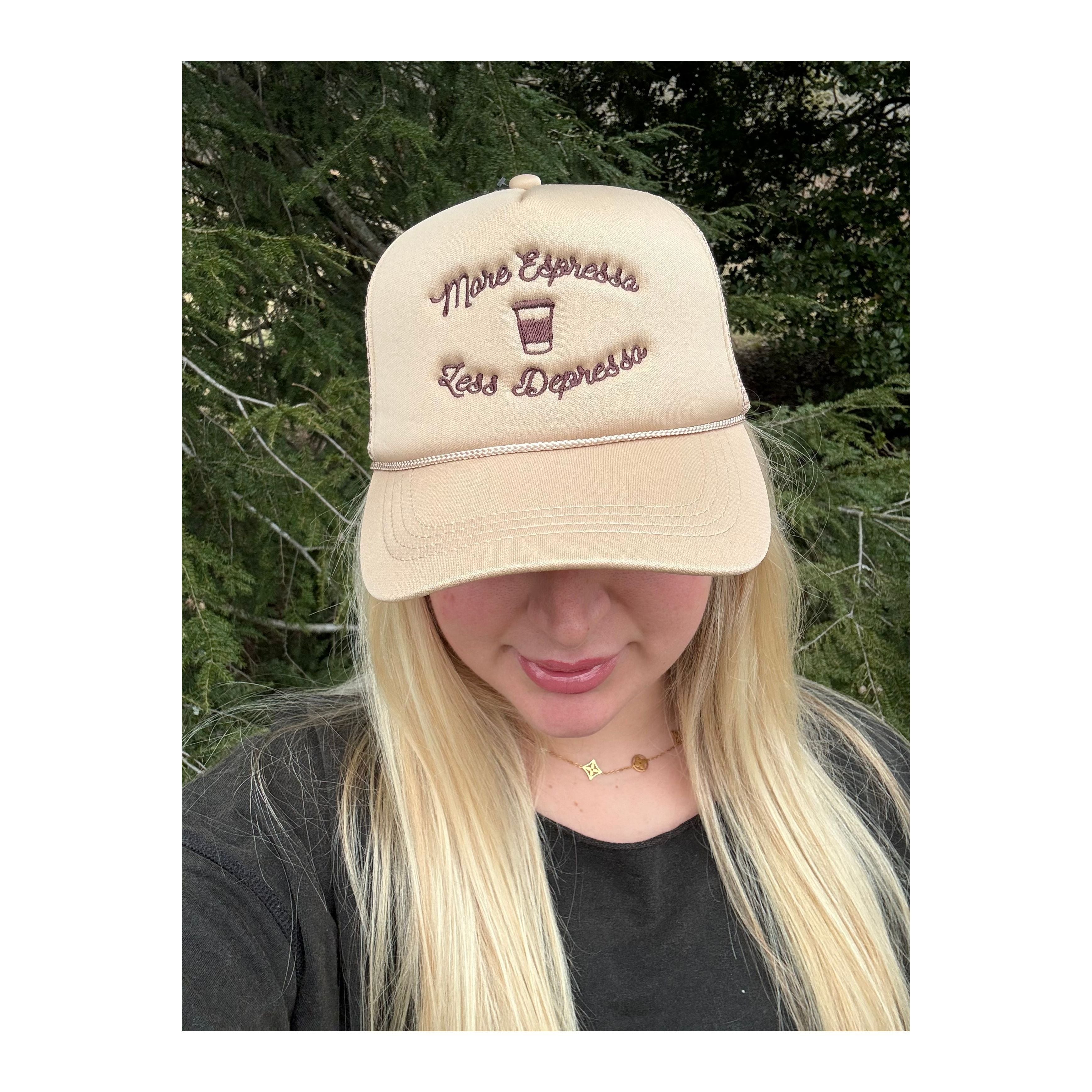 More Espresso Less Depresso hat