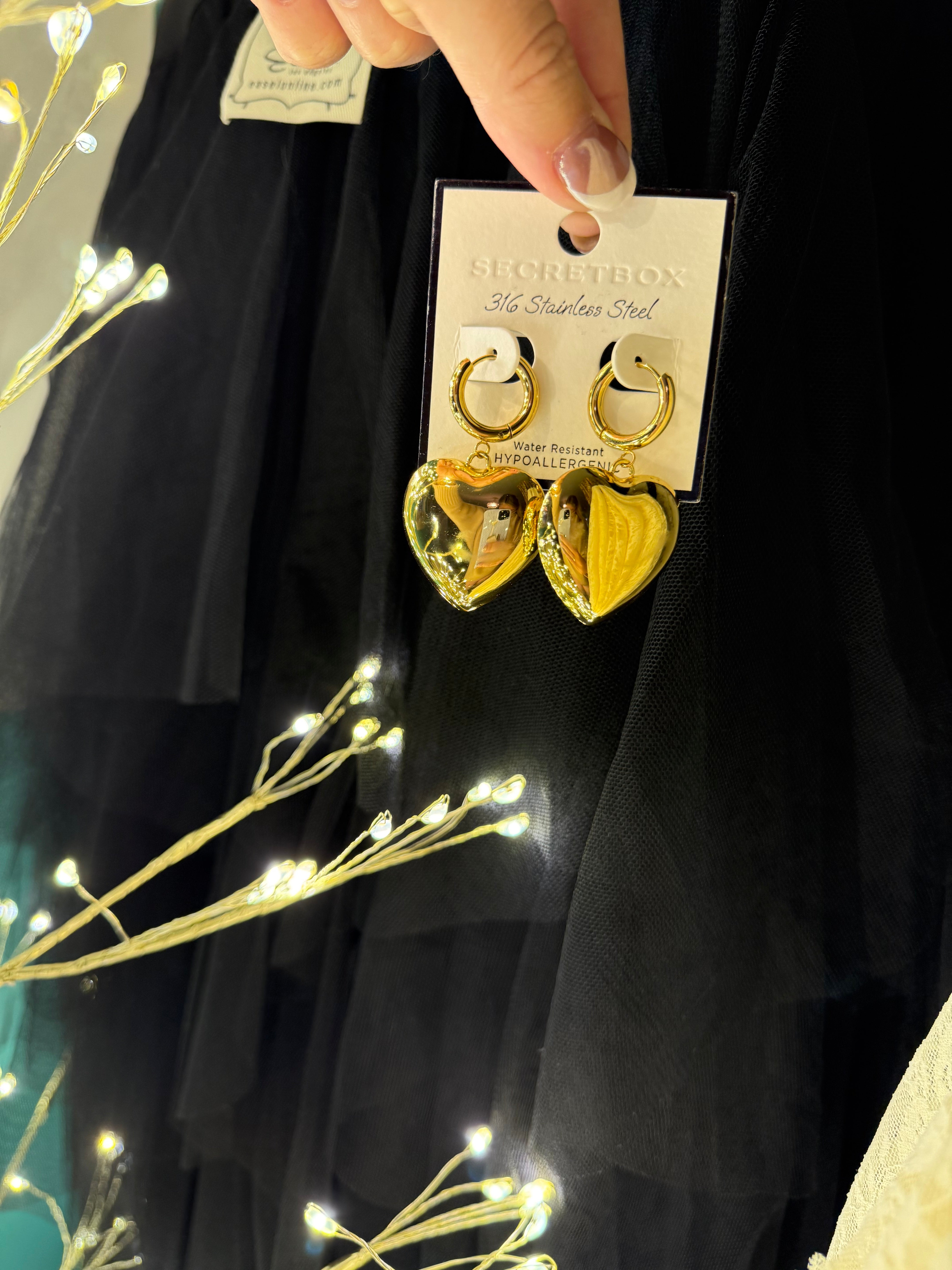 Chunky Heart Earrings