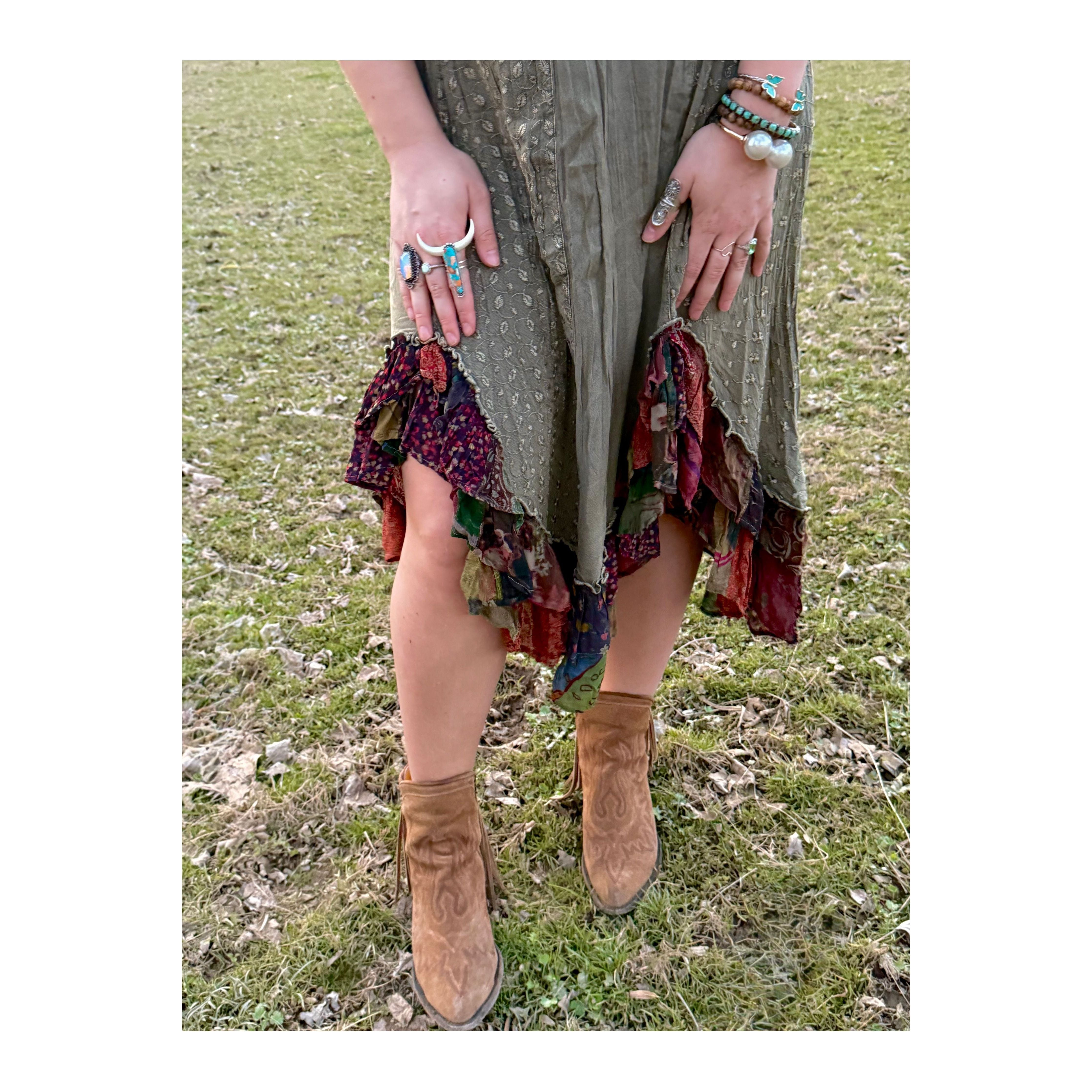 Picking Flowers Boho Midi Dress