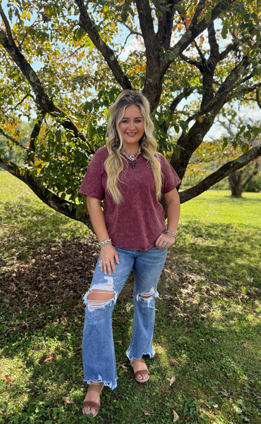 Zenana Cabernet Tee
