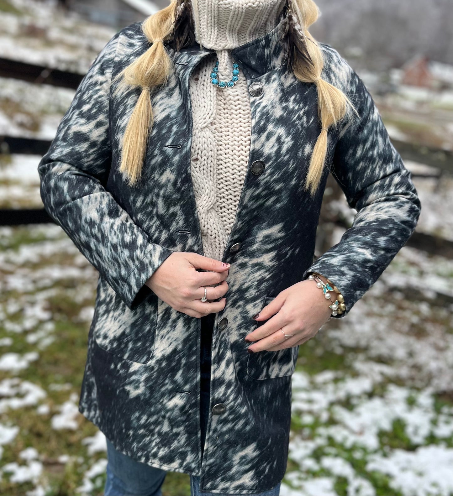 The Cami Cow Print Jacket