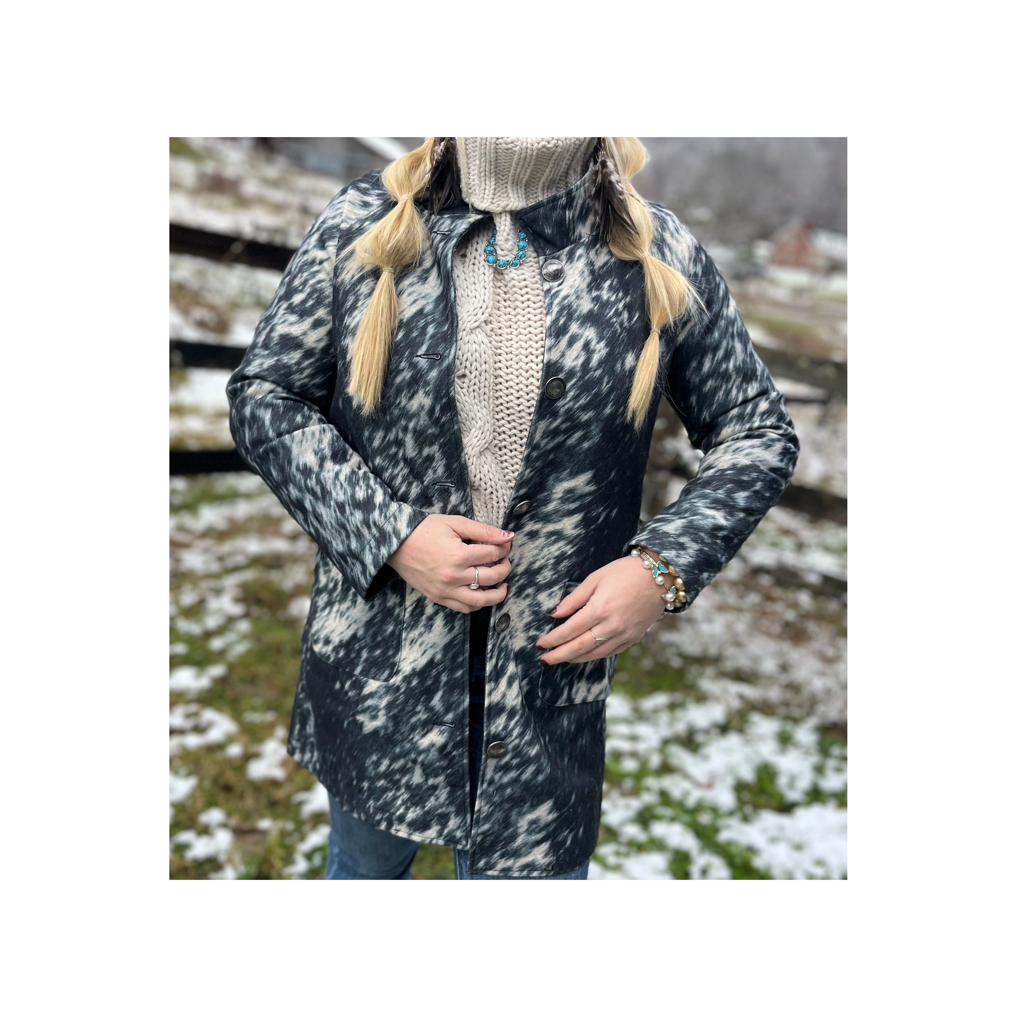 The Cami Cow Print Jacket