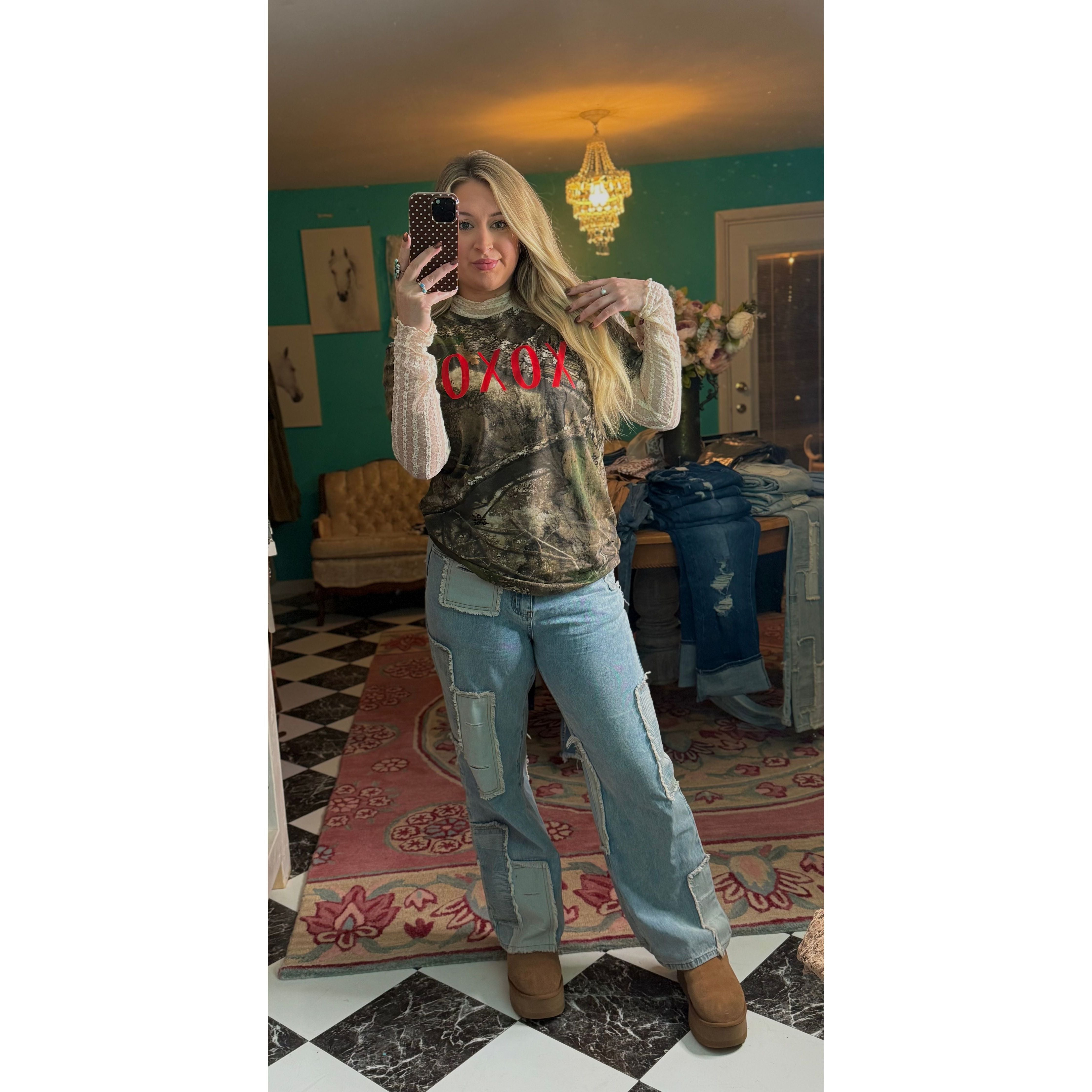 XOXO Camo Tee
