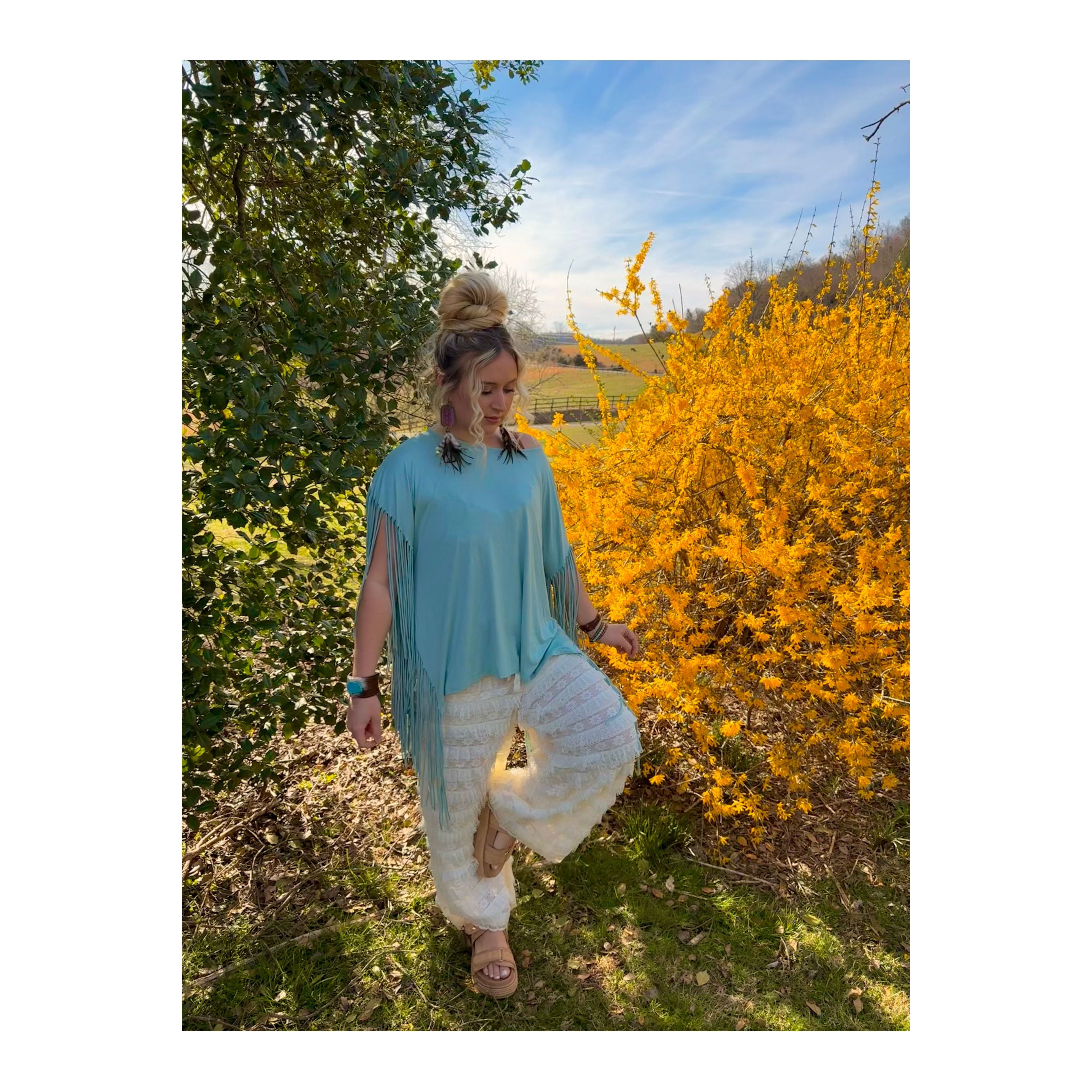 POL: Lace DayDream Ruffle Pants