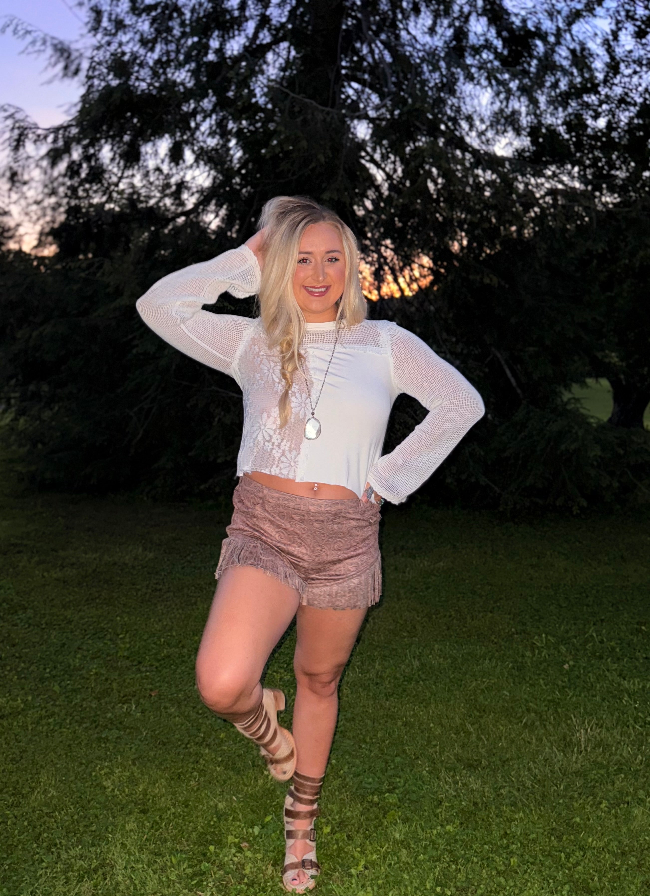 POL: Lace Magic Boho Top