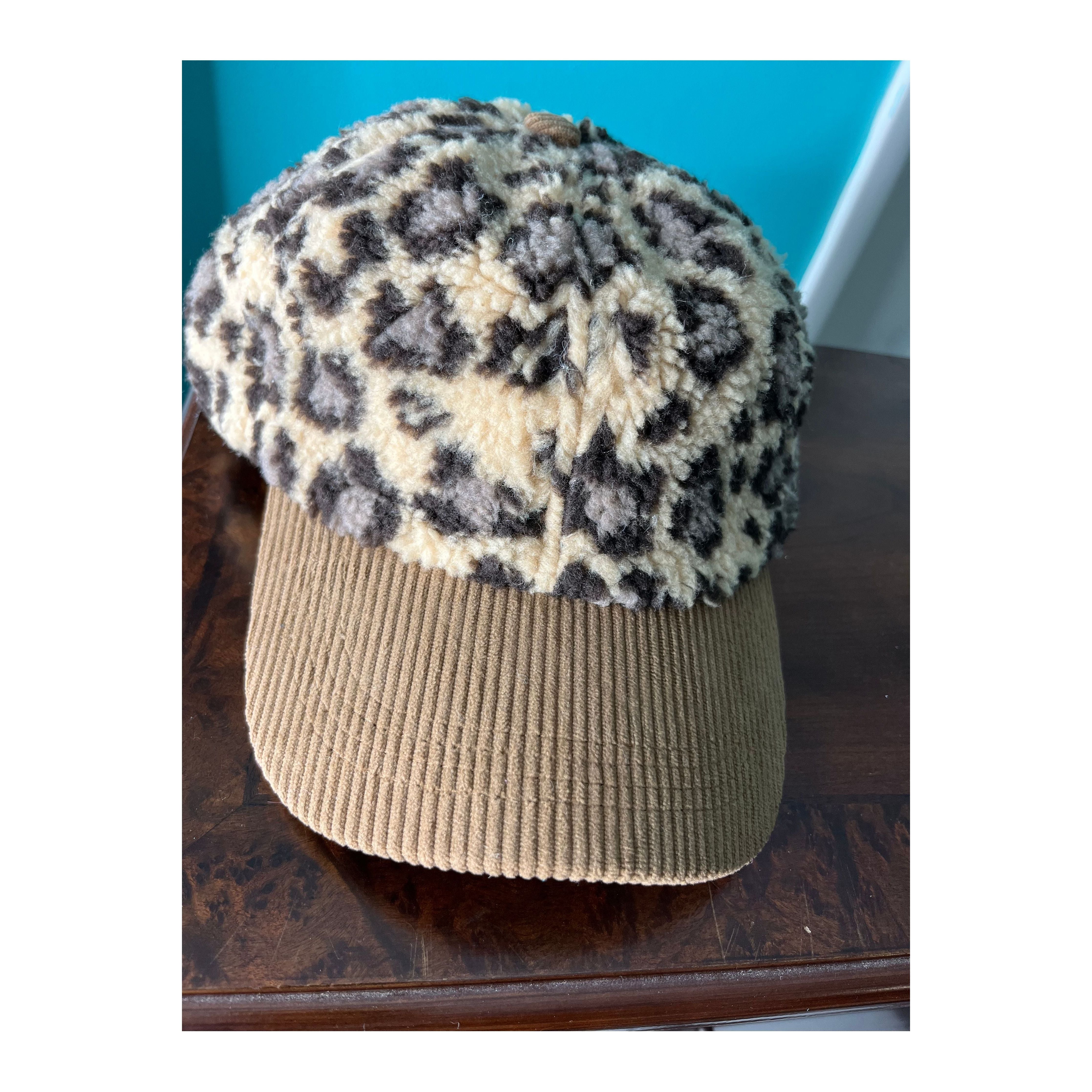 Corduroy Cheetah Hat