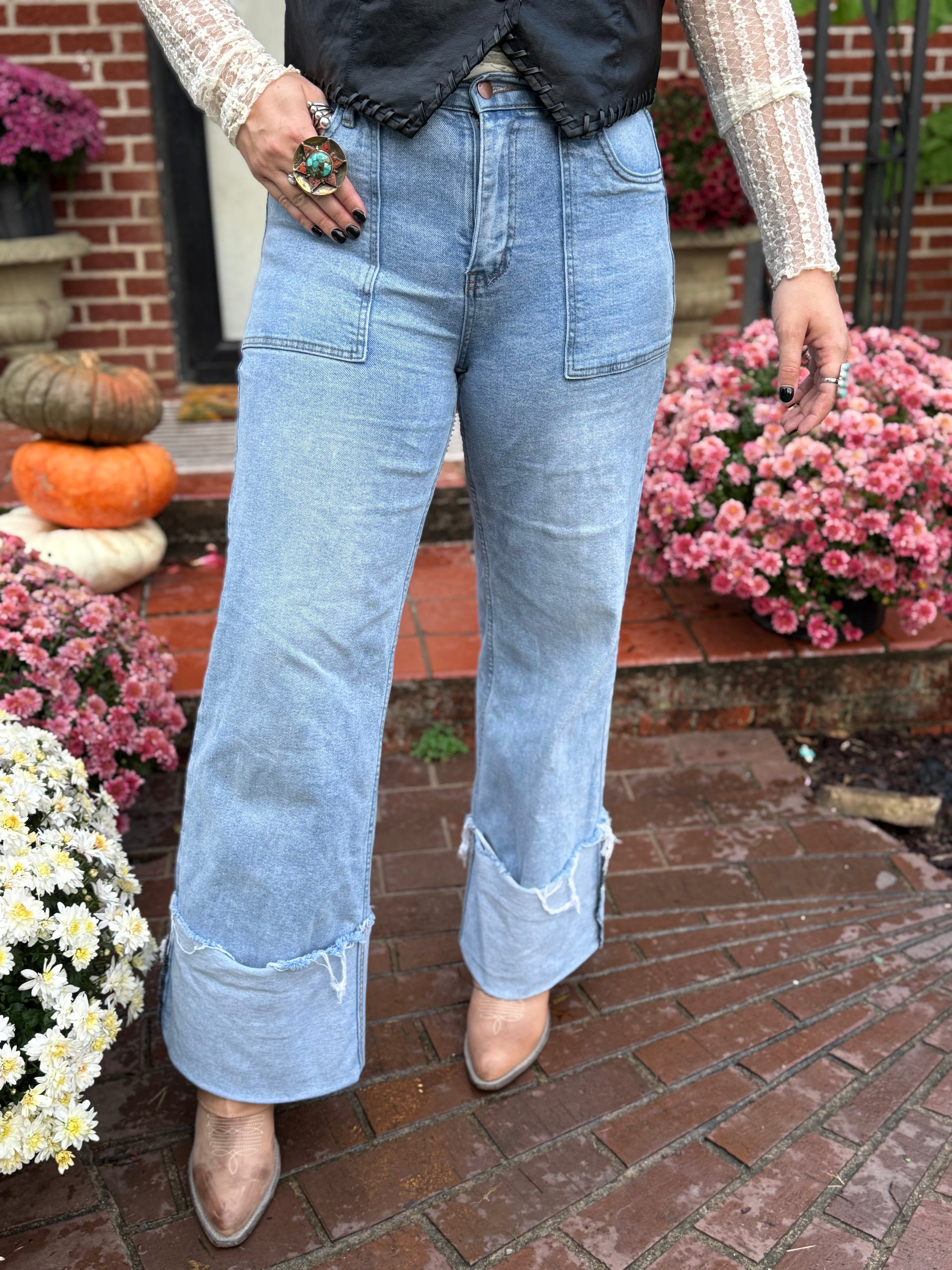 Jane Wide Leg Pocket Jean