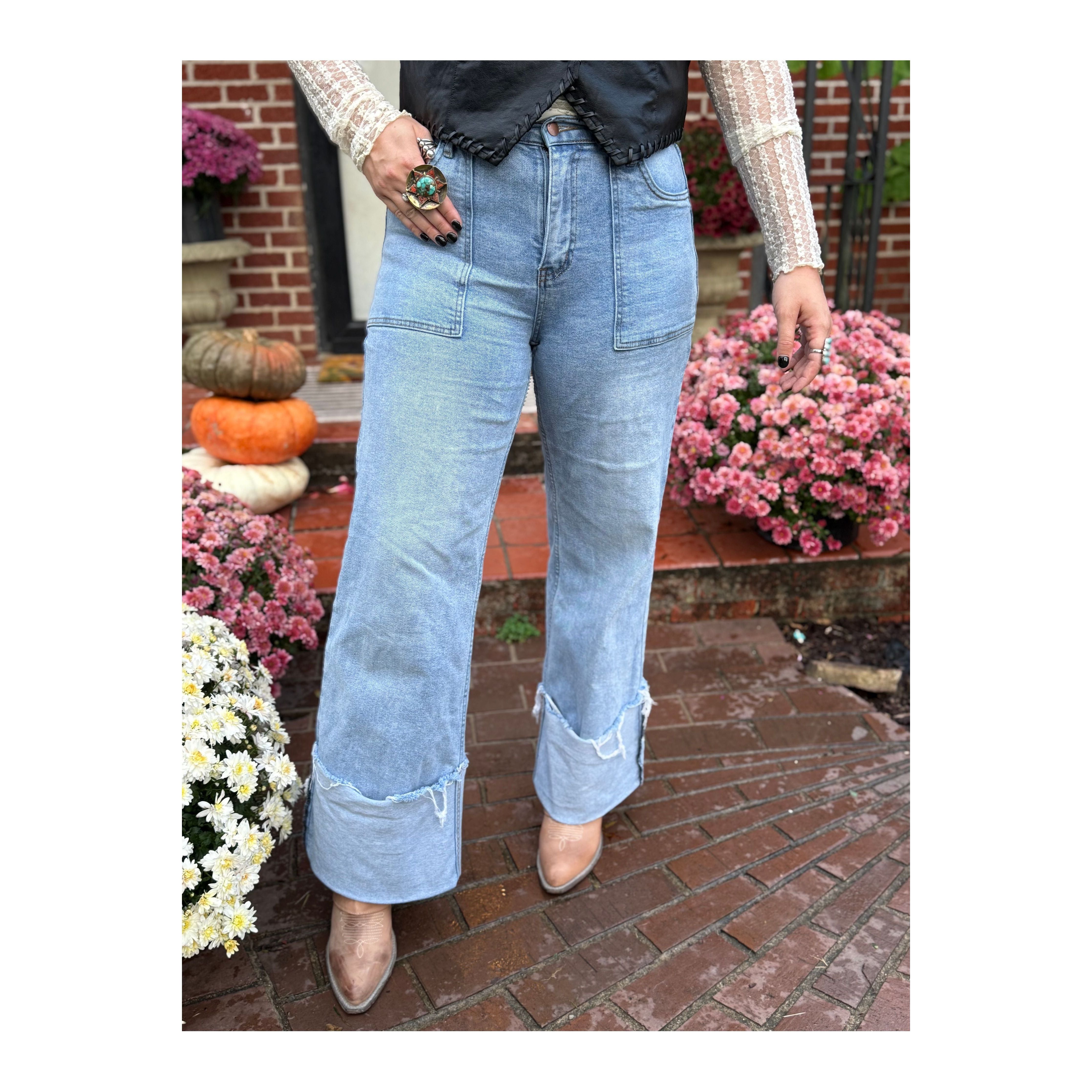 Jane Wide Leg Pocket Jean
