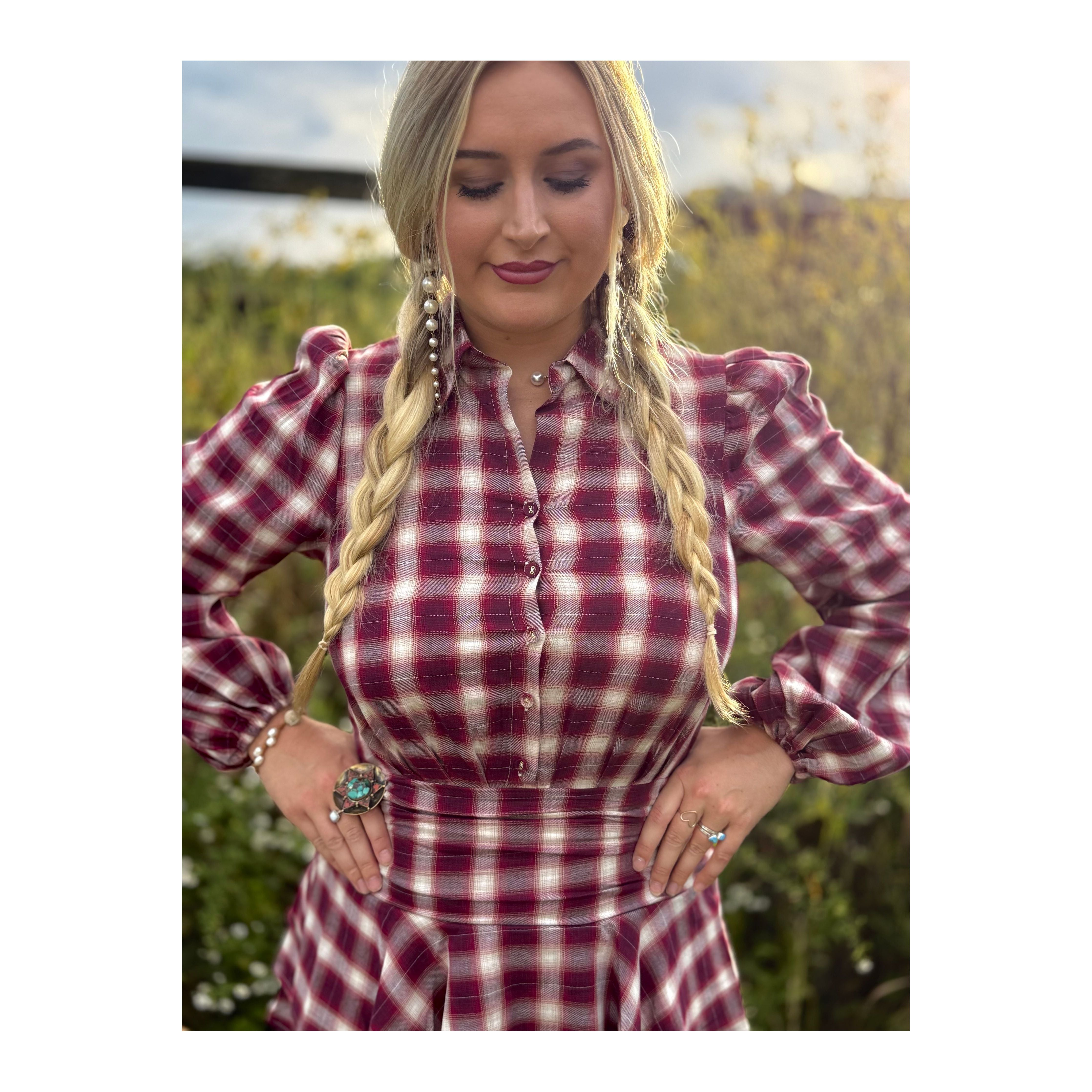 Red Plaid Dress
