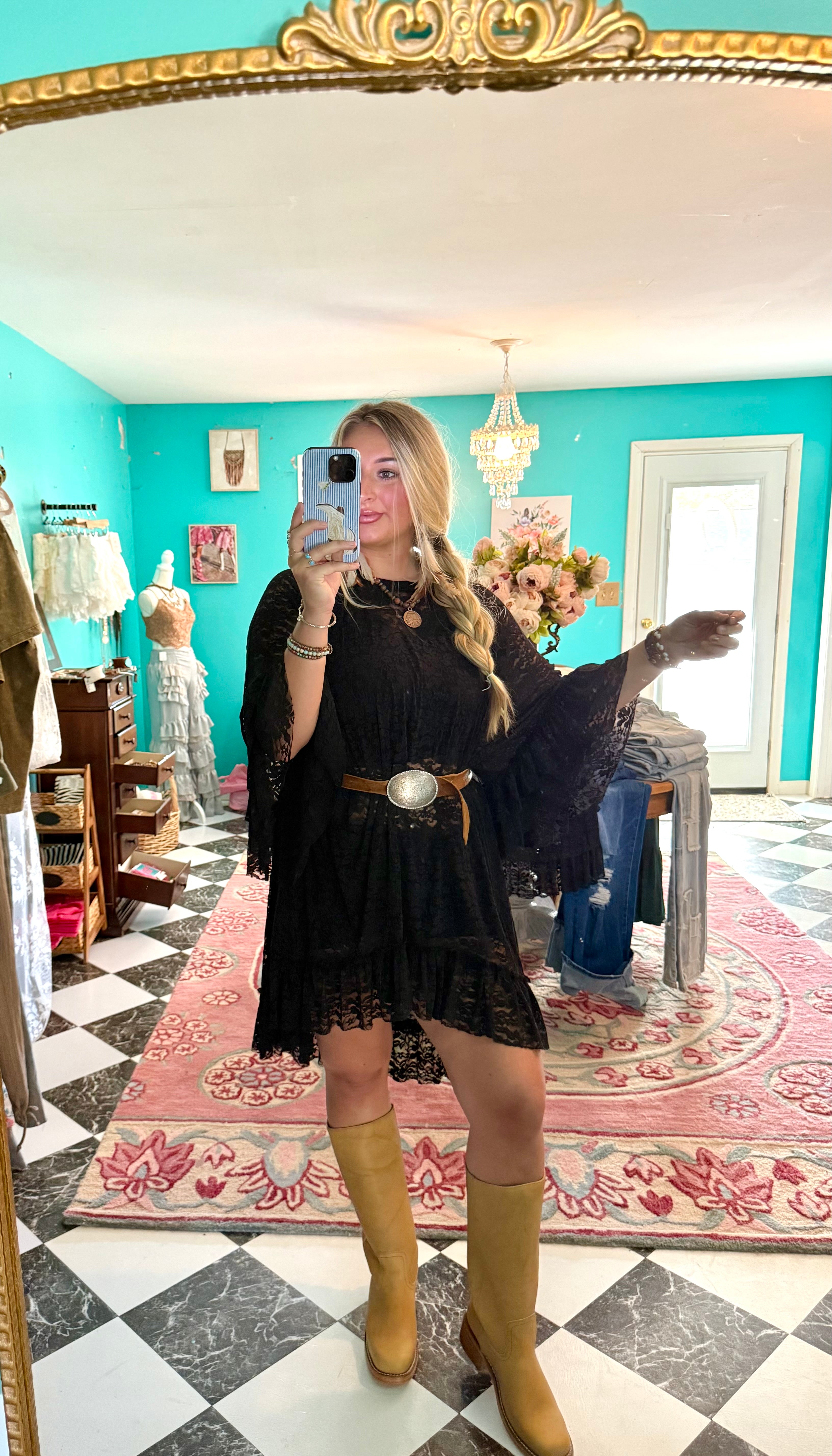 Wild At Heart Black Lace Top