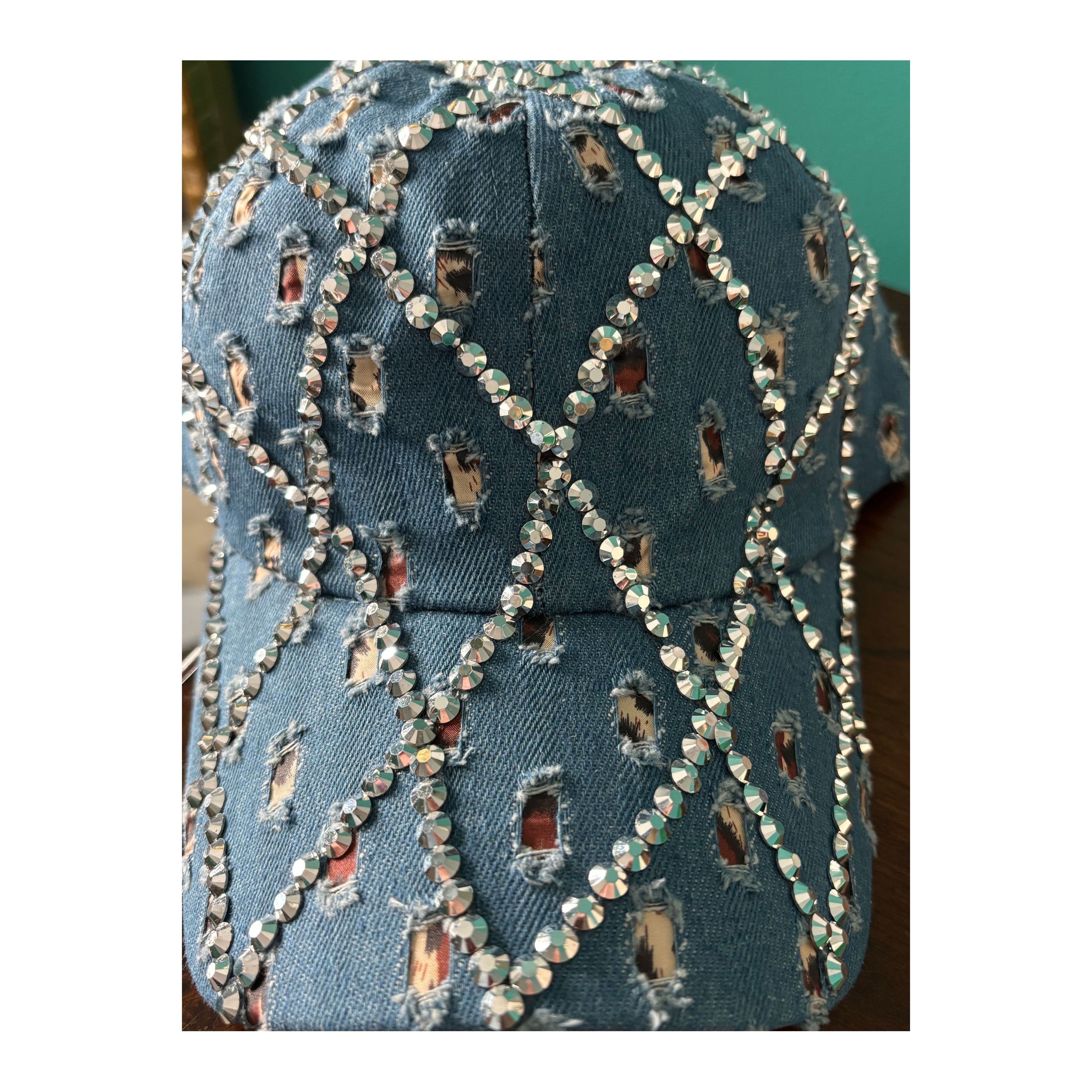 Denim Bling Hat