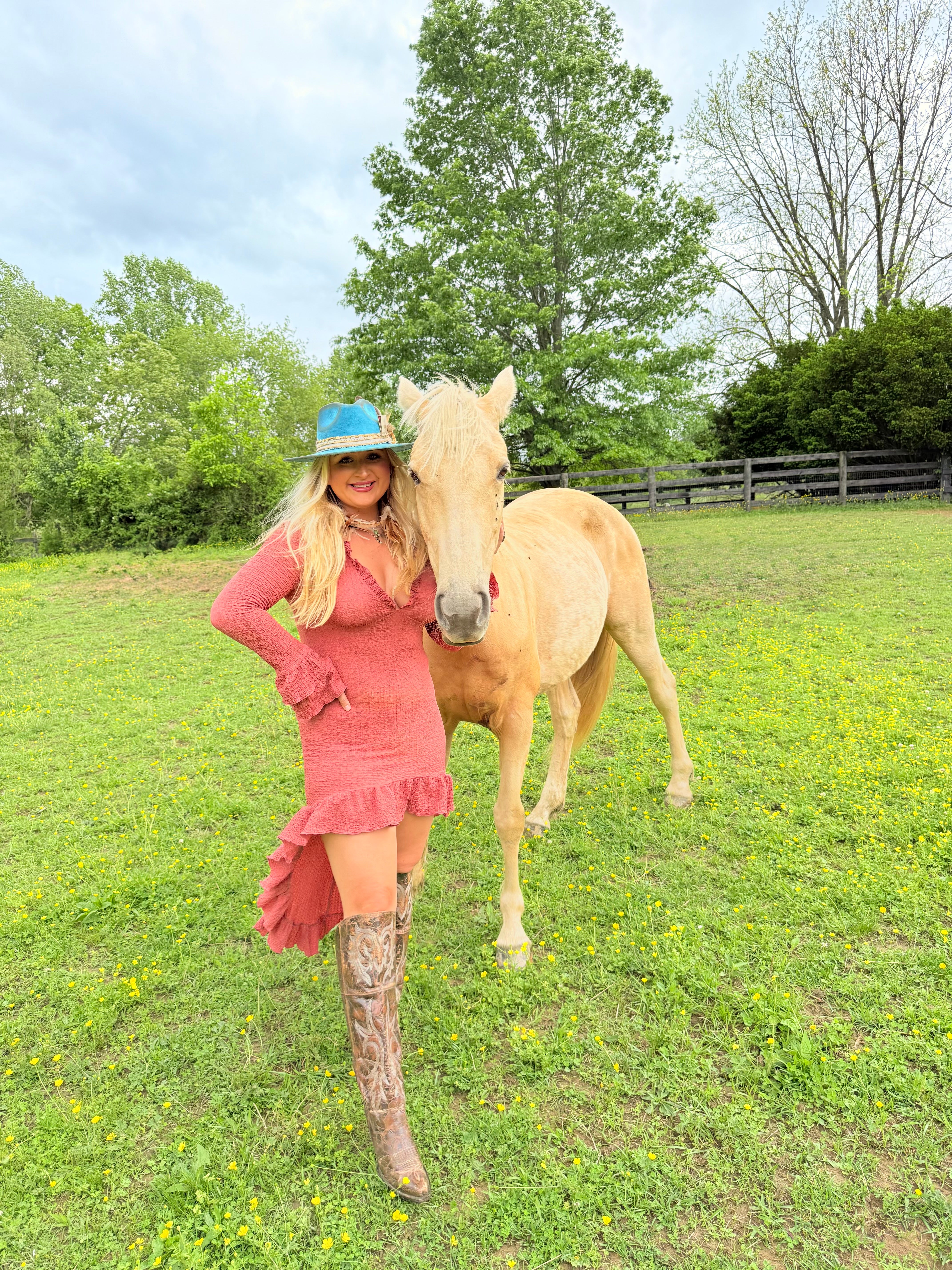 Rustic Daydream High Low Ruffle Dress