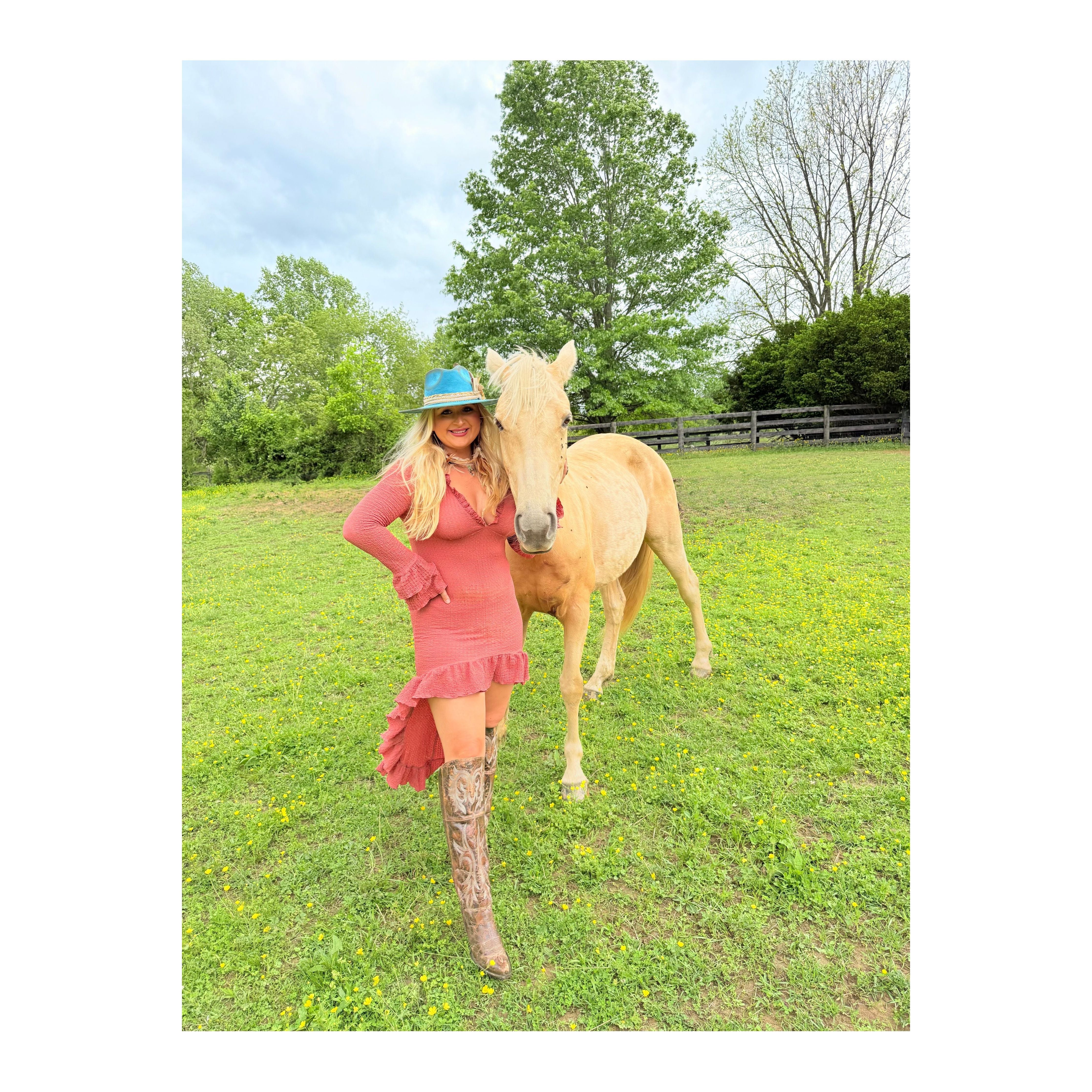 Rustic Daydream High Low Ruffle Dress