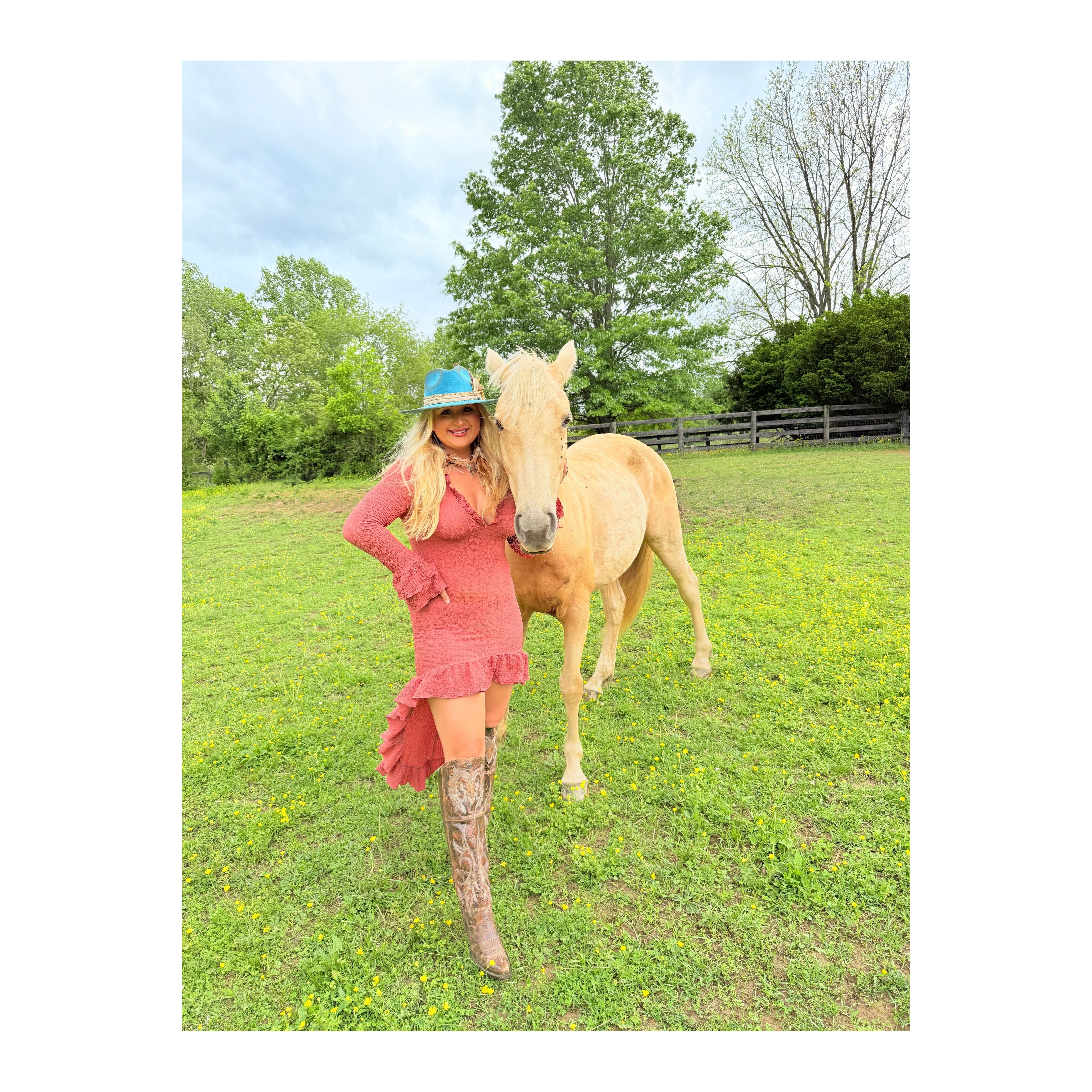 Rustic Daydream High Low Ruffle Dress
