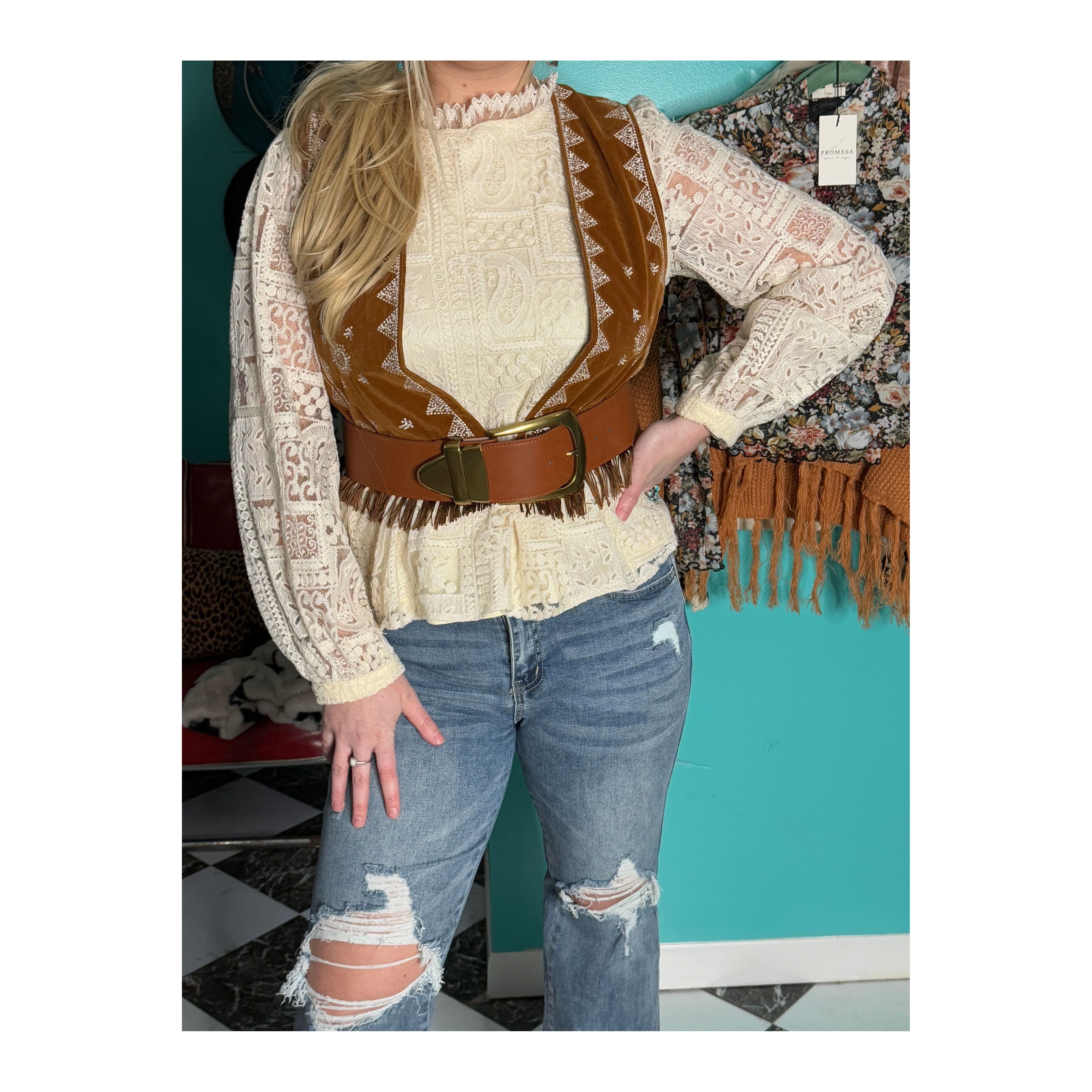 Wide Statement Belt