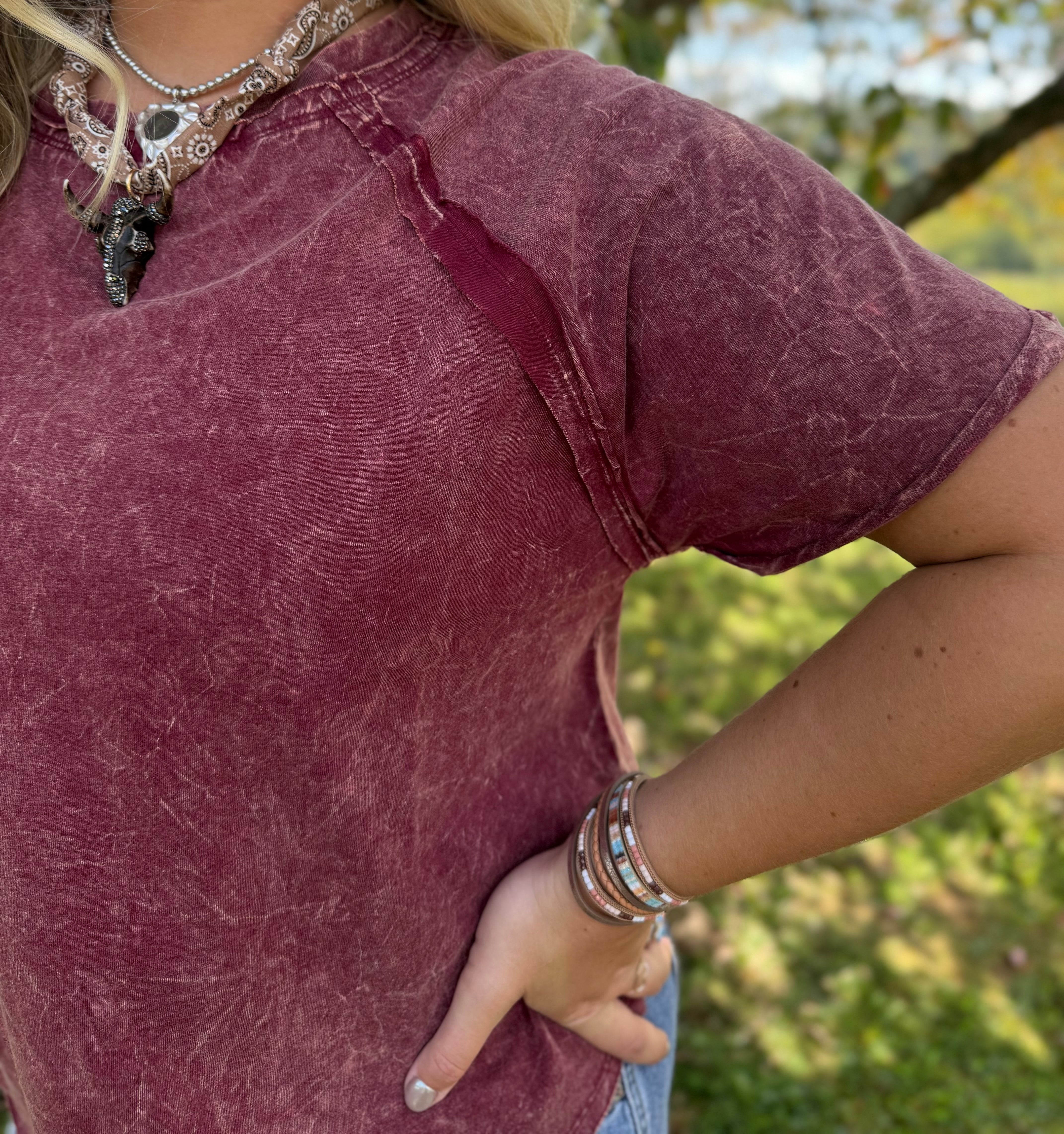 Zenana Cabernet Tee