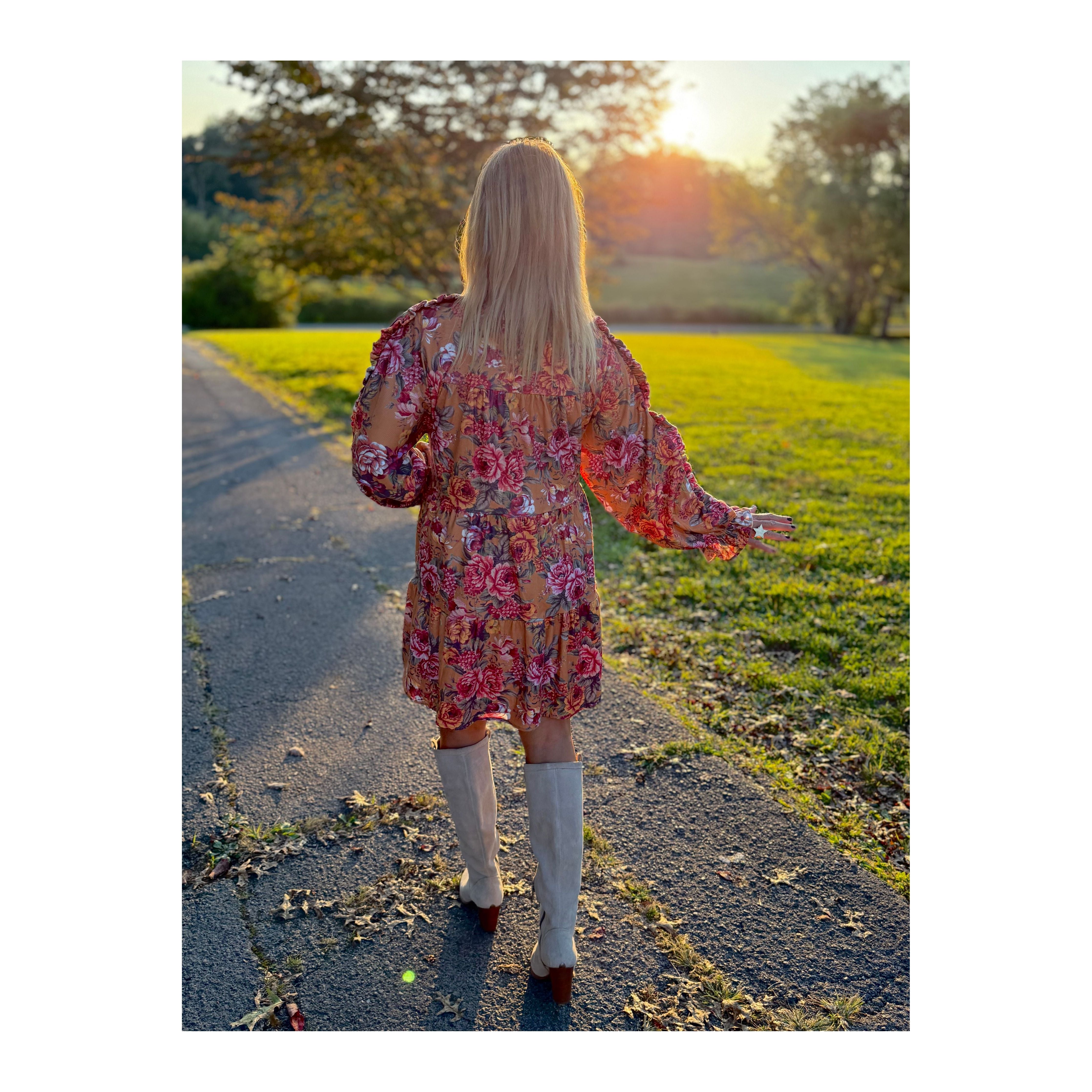 Sunday Morning Floral Dress