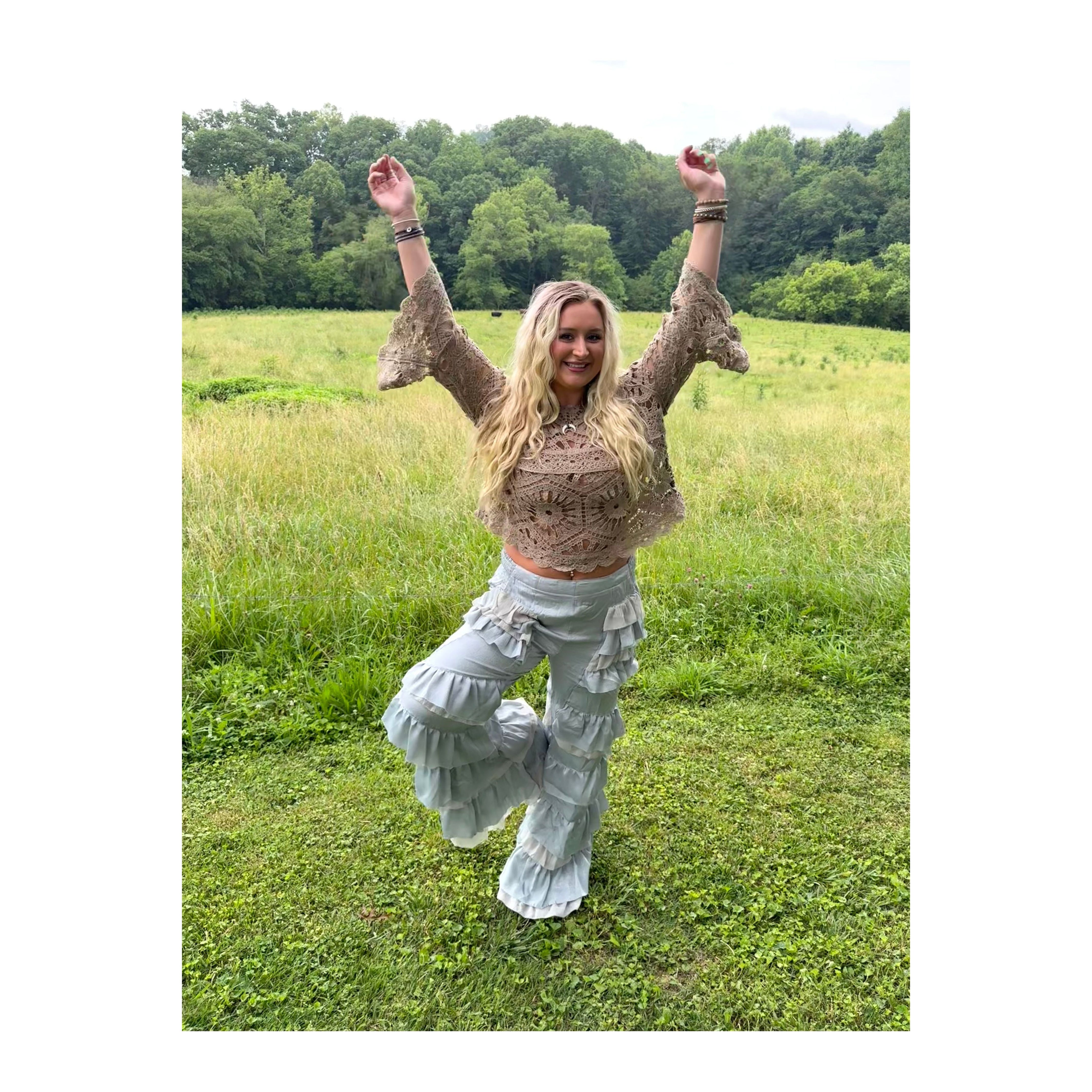 Oli & Hali: Tiered Ruffle Pant