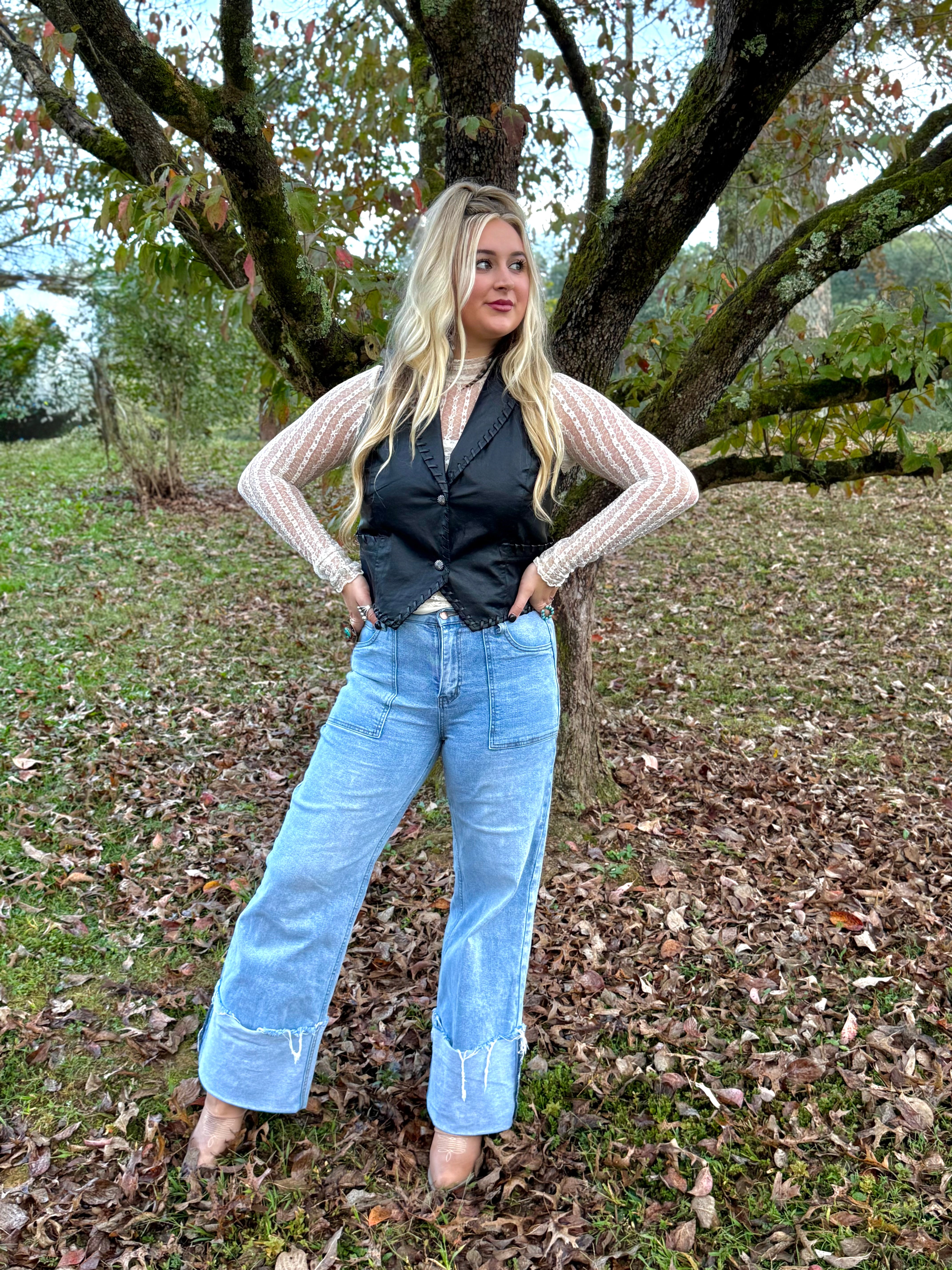 Jane Wide Leg Pocket Jean