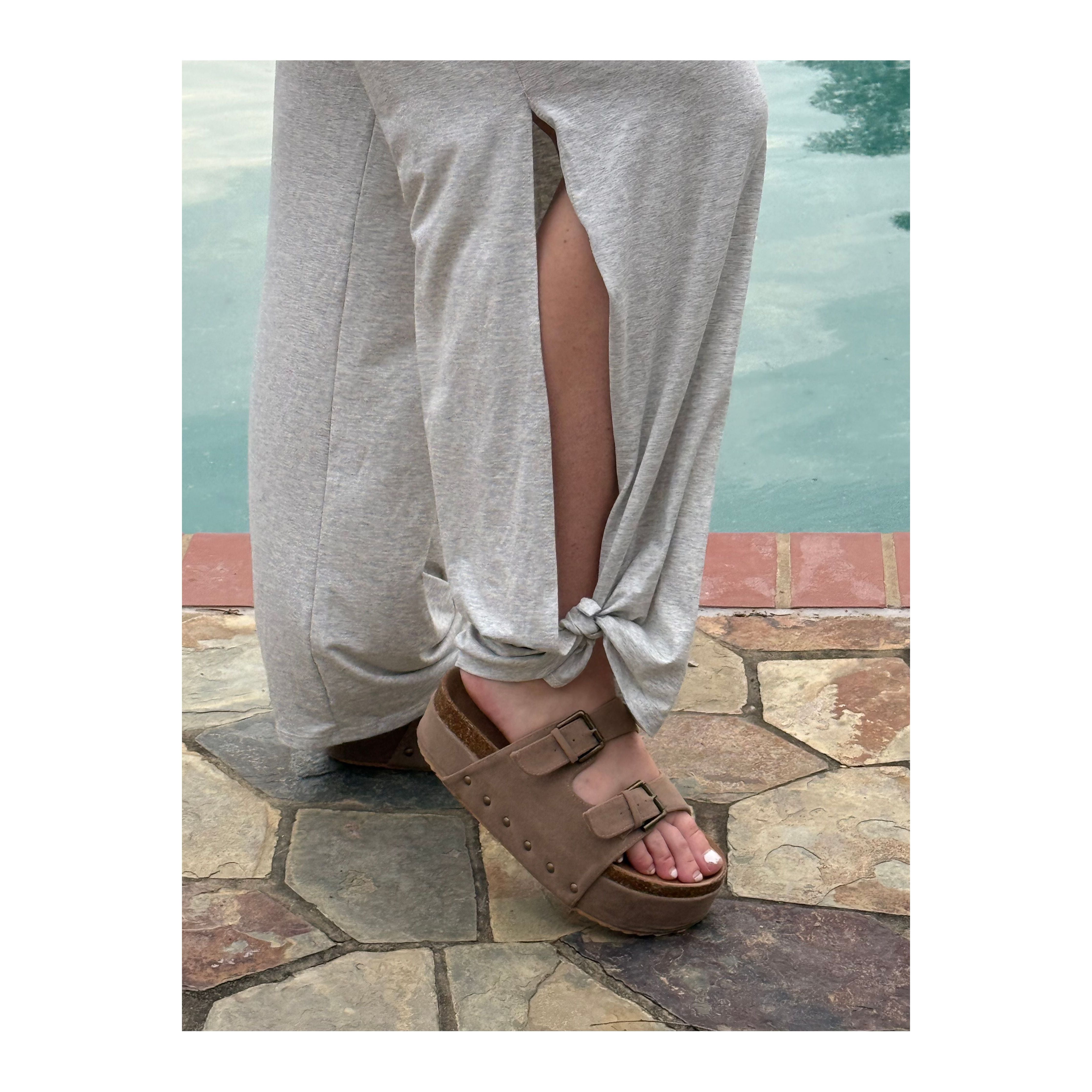 Casual Chic Split Side Tied Pant