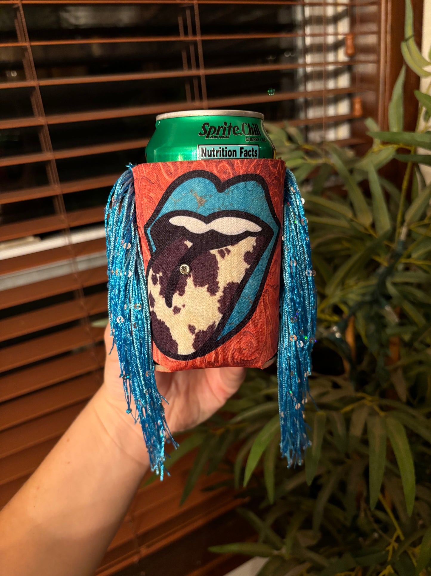 Tongue Fringe Koozie