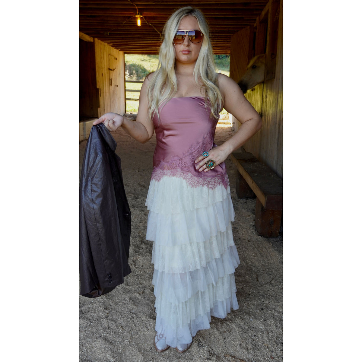 Layers of Lace White Skirt