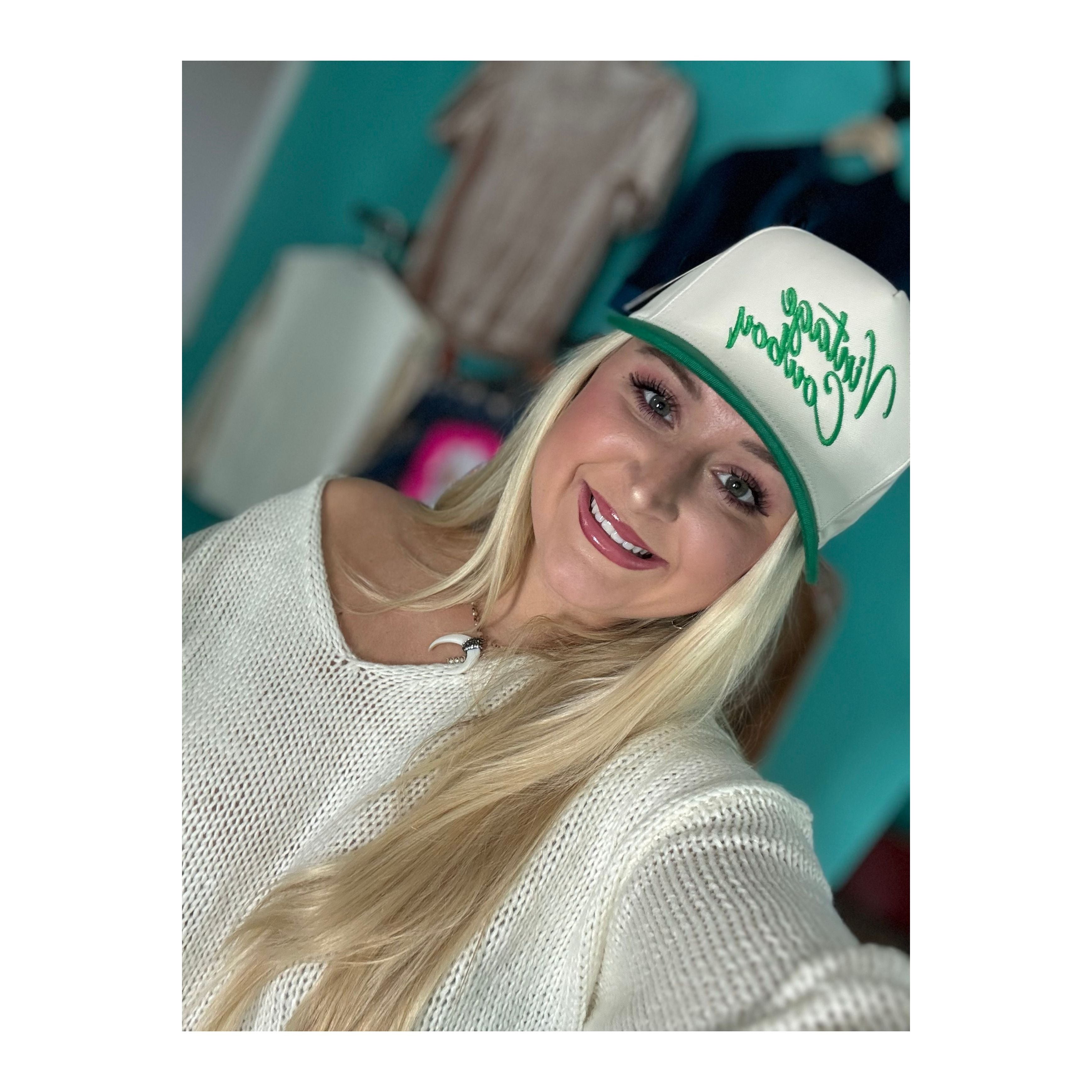Vintage Cowboy Hat (Green)