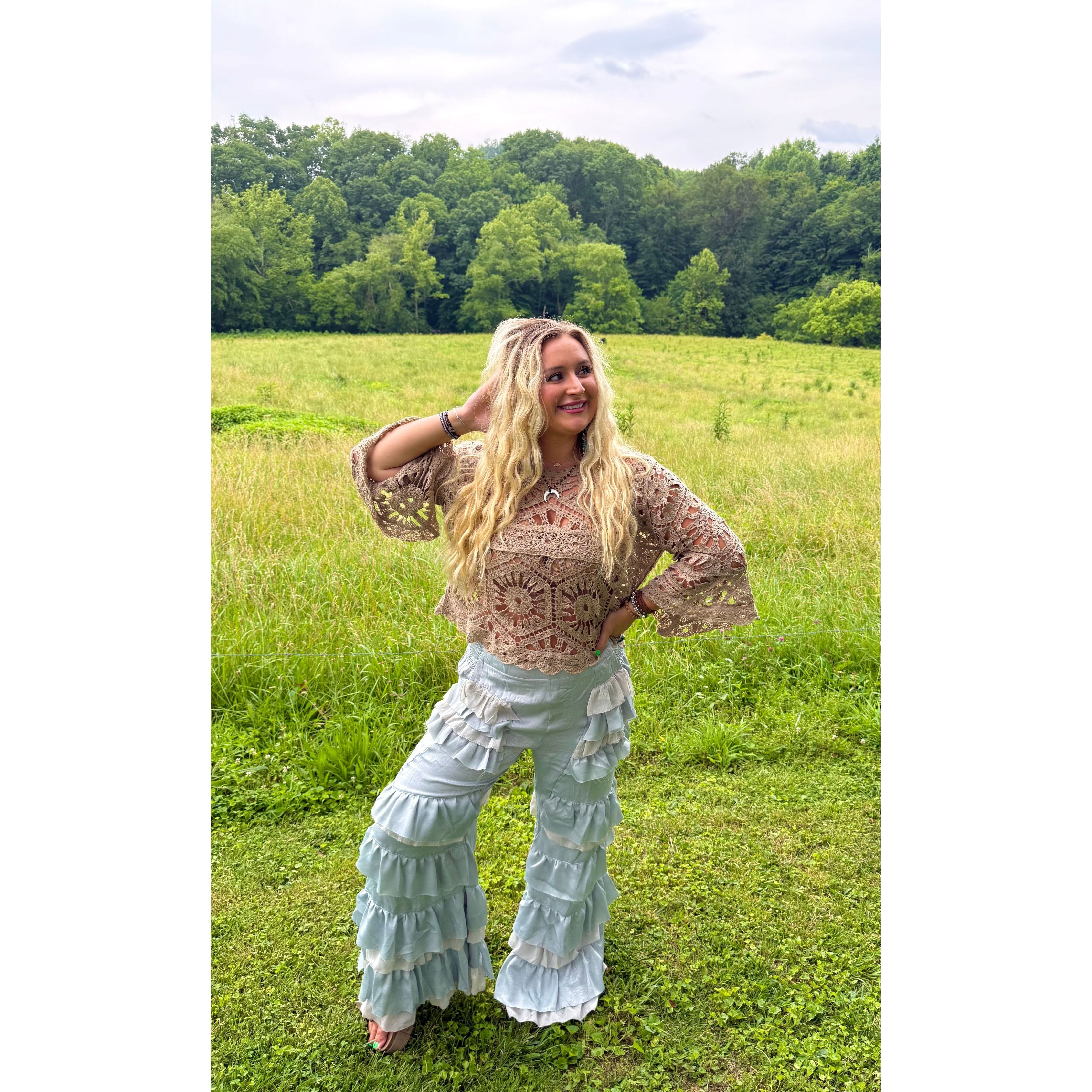 Oli & Hali: Tiered Ruffle Pant