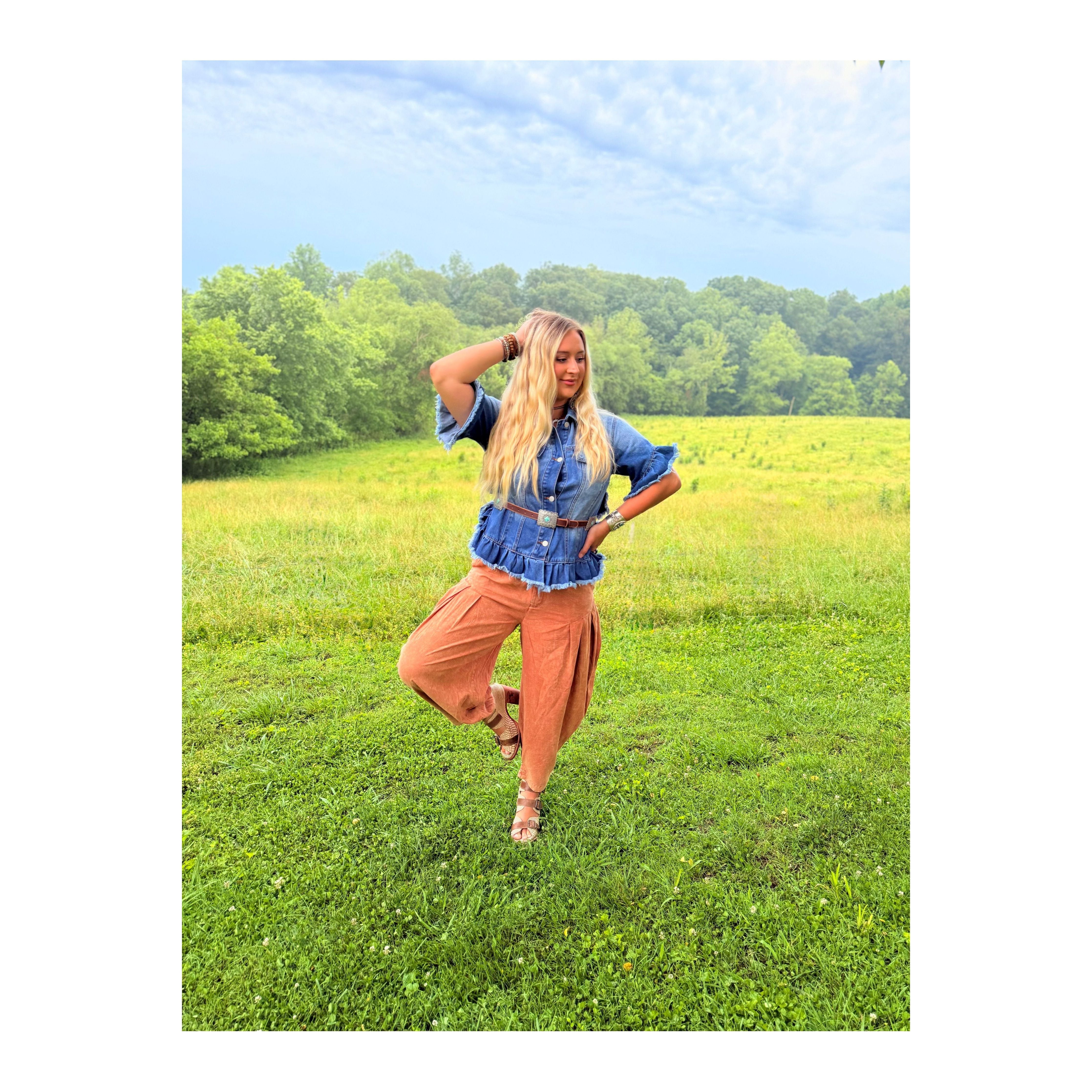 Oli&Hali: Brick Road Barrel Pants