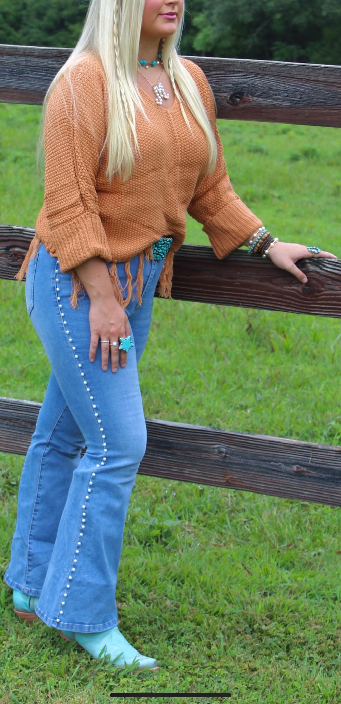 Tasseled Knit Sweater