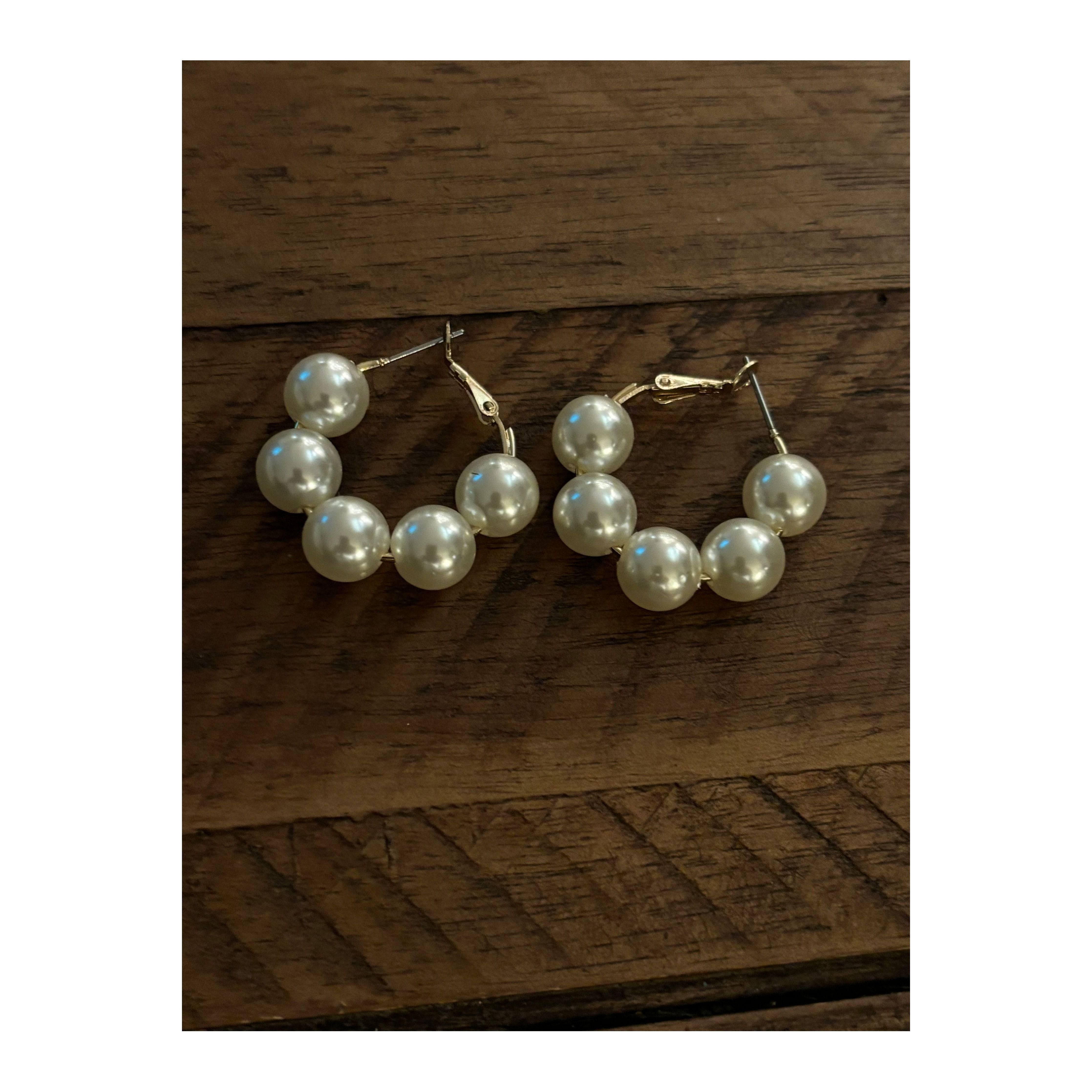 Pearl Hoops
