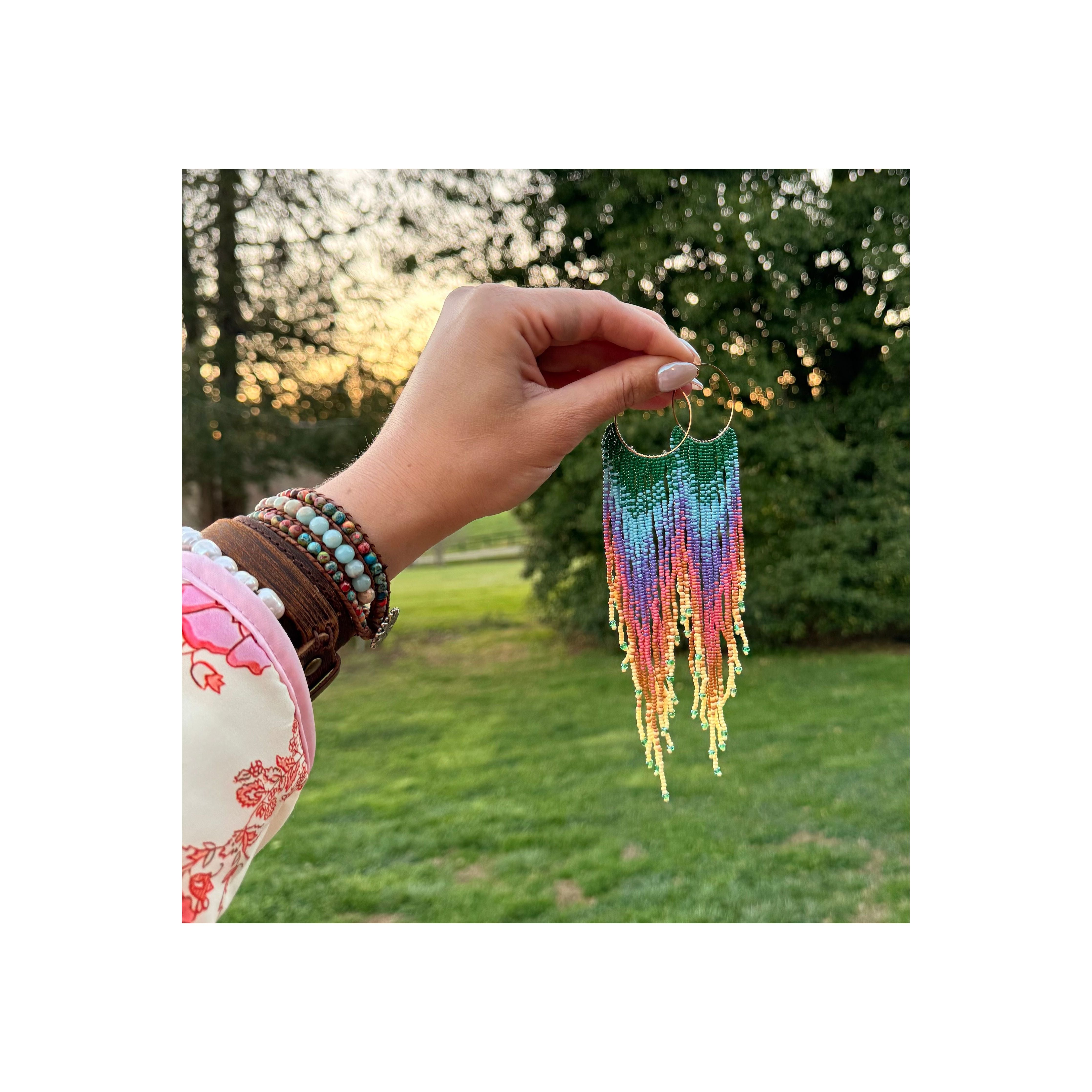 Colorful Beaded Earrings