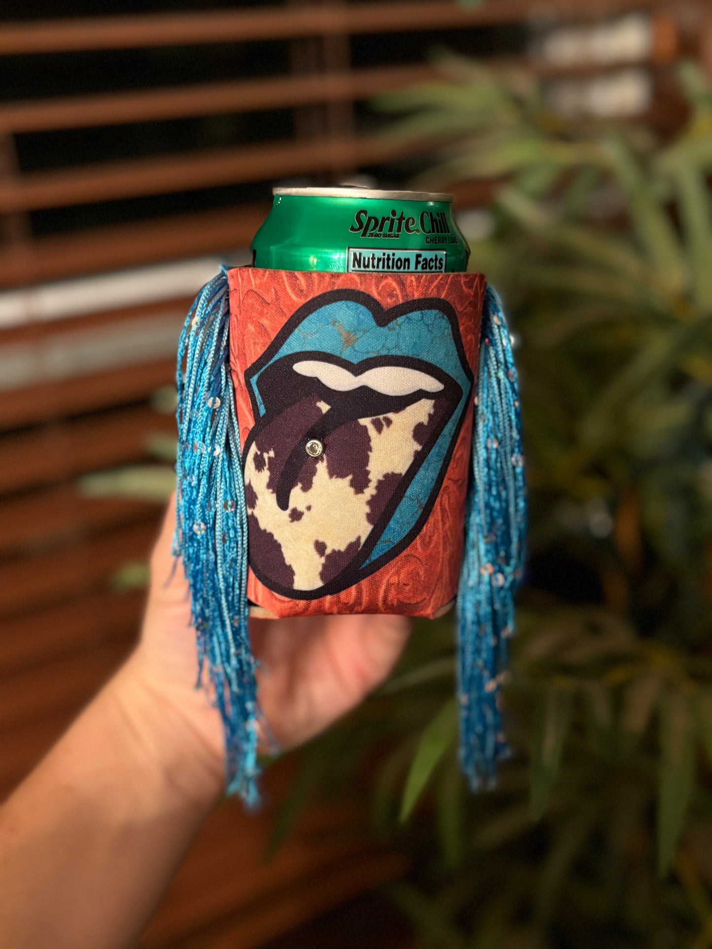 Tongue Fringe Koozie