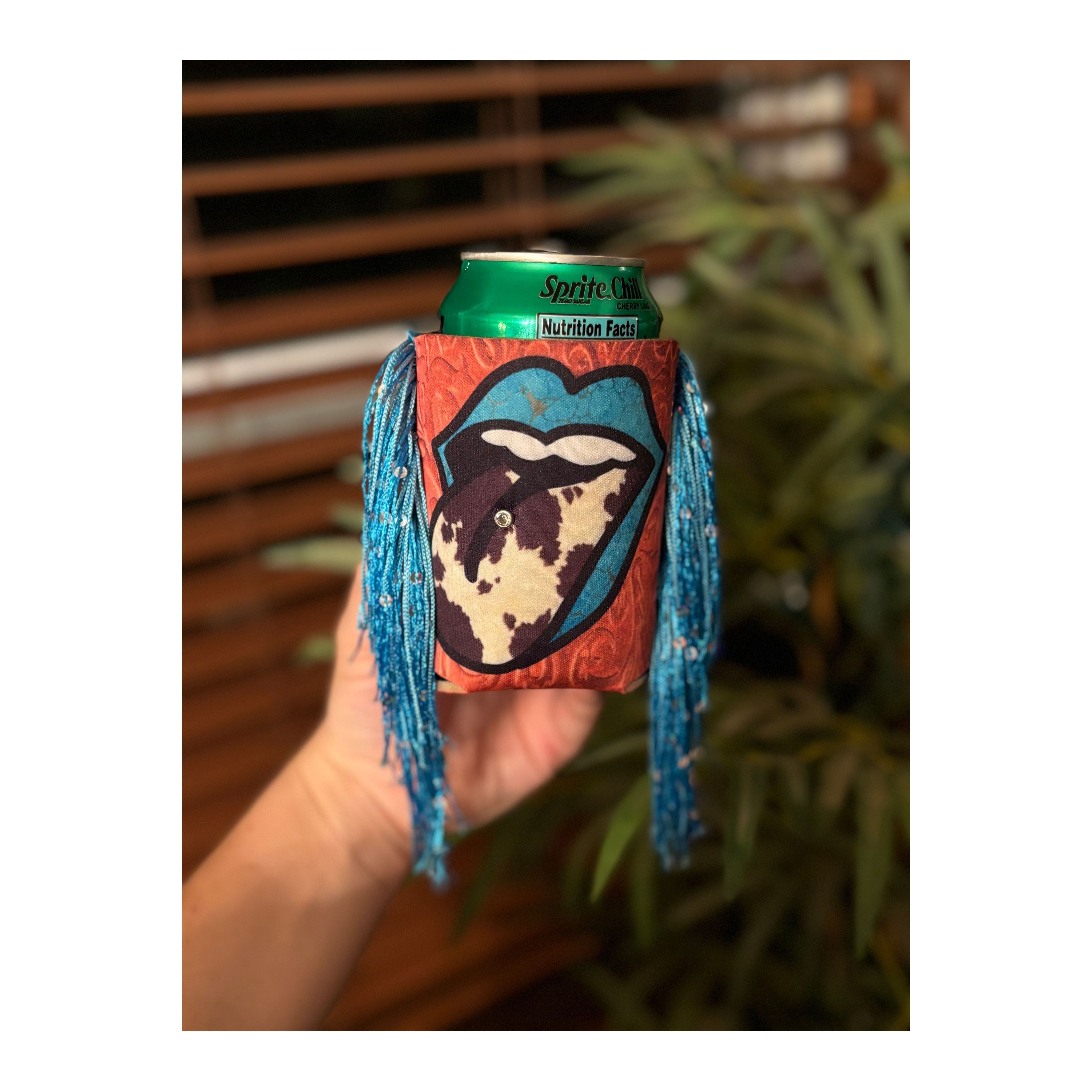 Tongue Fringe Koozie